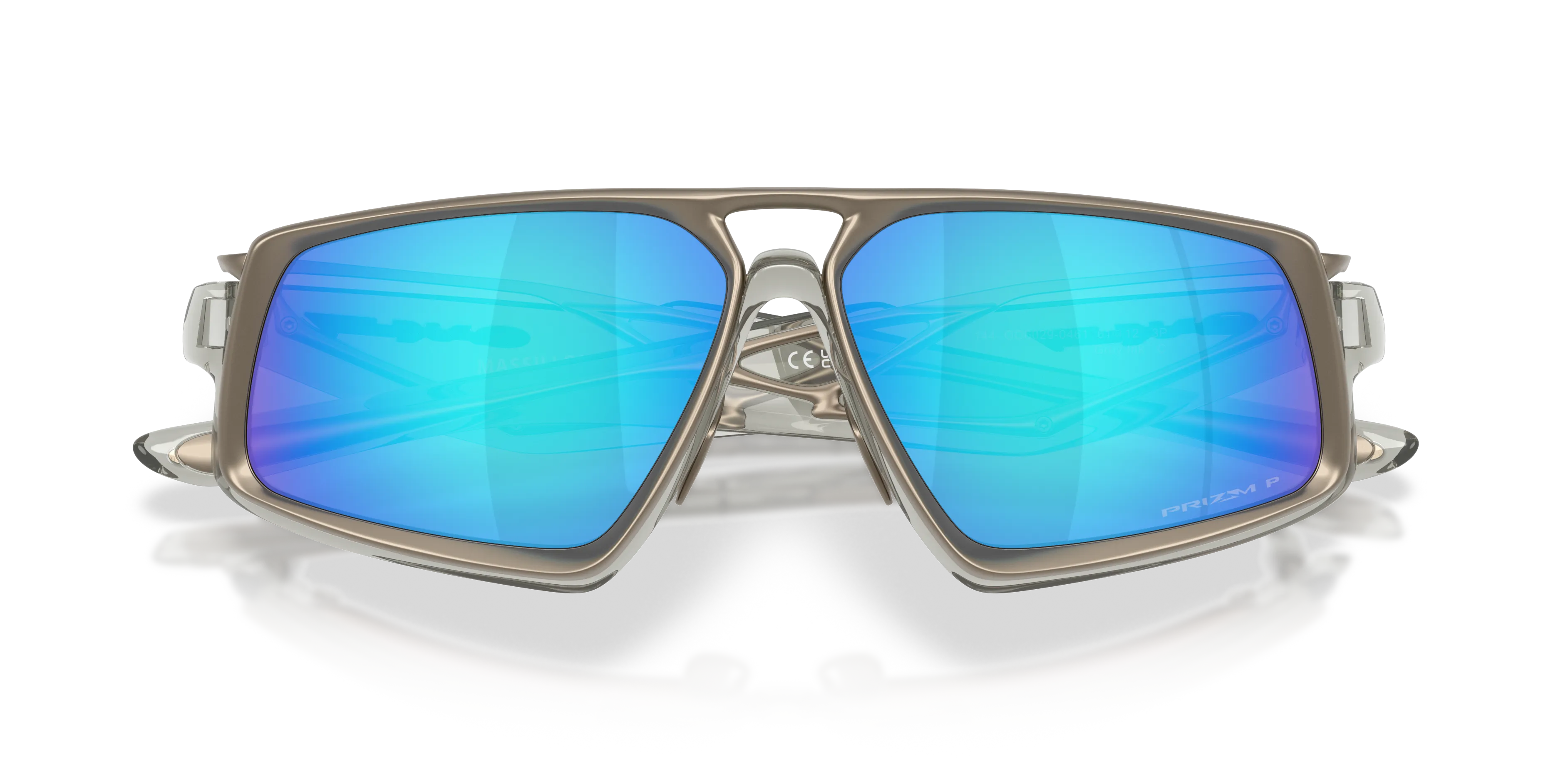 Oakley OO6029 MASSILLON 602904 Occhiali da sole Titanio Grigio Blu Squadrata Polarizzata - immagine 2