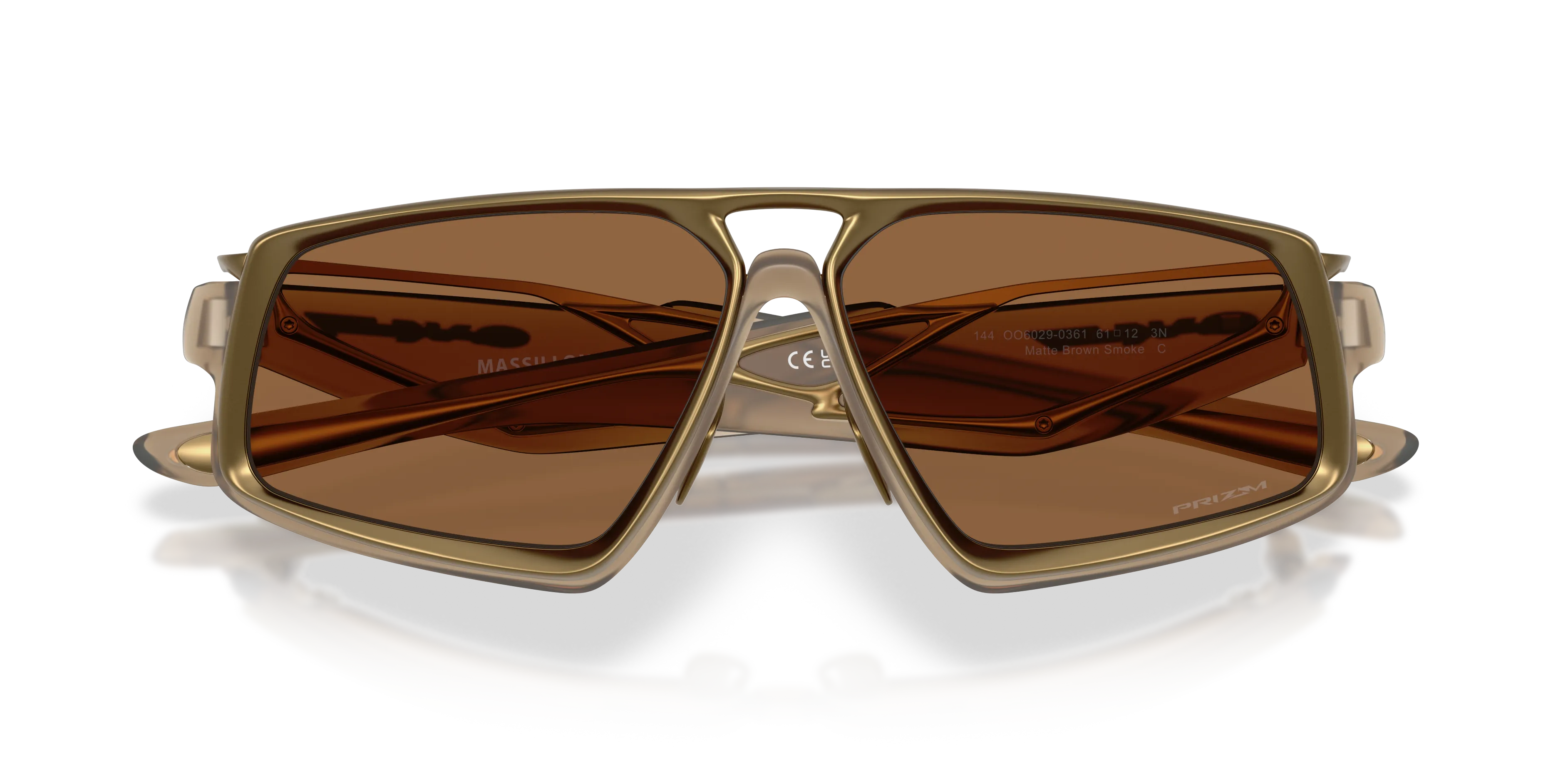 Oakley OO6029 MASSILLON 602903 Occhiali da sole Titanio Marrone Bronzo Squadrata Normale - immagine 2