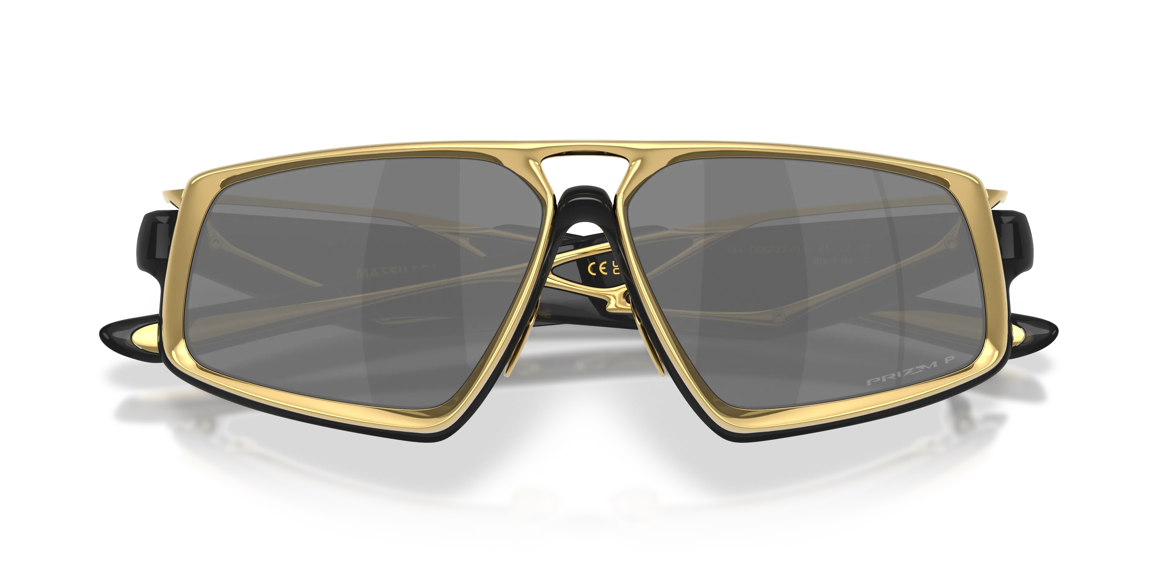 Oakley OO6029 MASSILLON 602901 Occhiali da sole Titanio Nero Grigio Squadrata Polarizzata - immagine 2