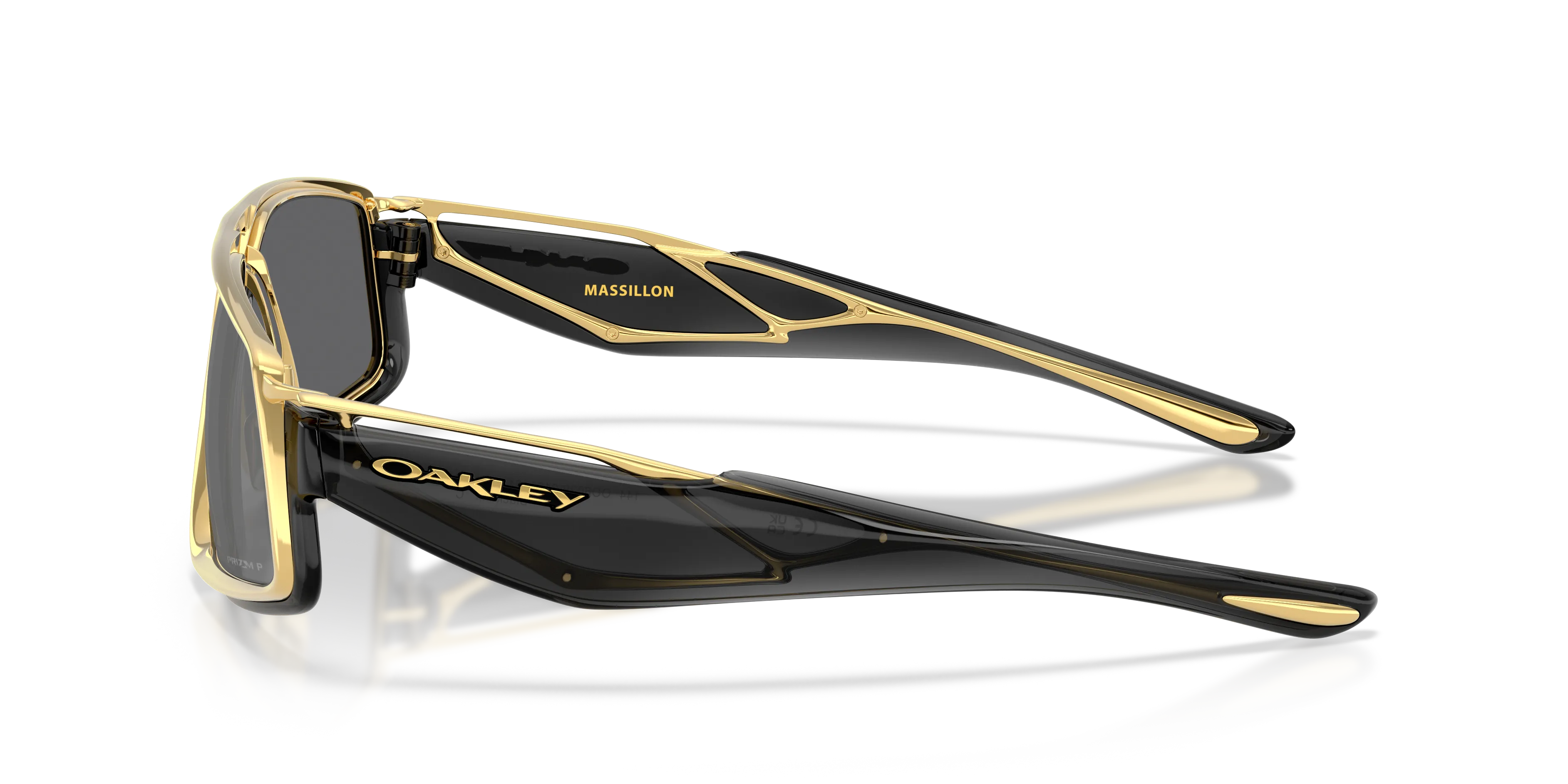 Oakley OO6029 MASSILLON 602901 Occhiali da sole Titanio Nero Grigio Squadrata Polarizzata - immagine 4