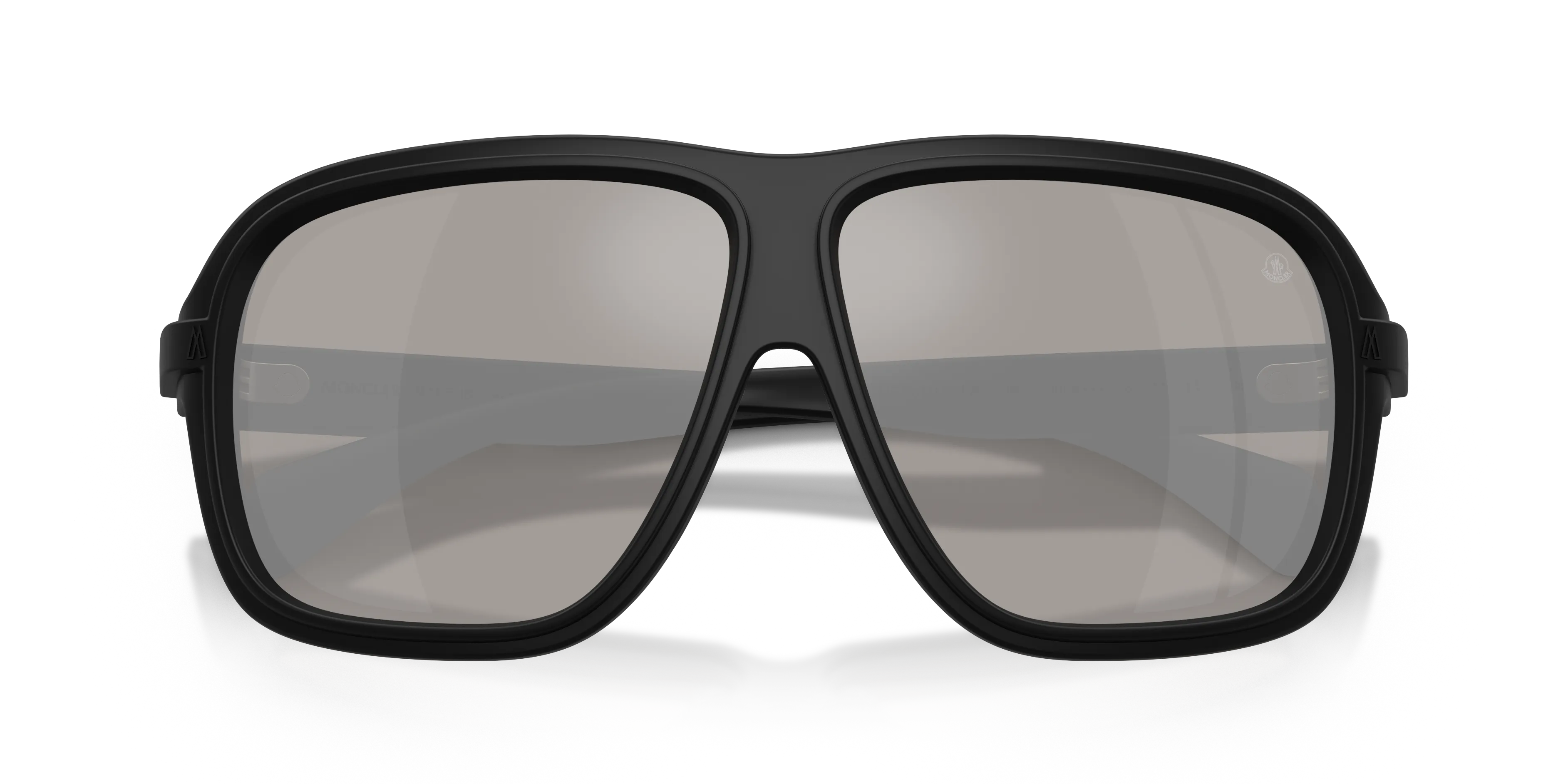Moncler ME8011U TWOTONE 50066G Occhiali da sole Iniettato Nero Grigio Squadrata Normale - immagine 2