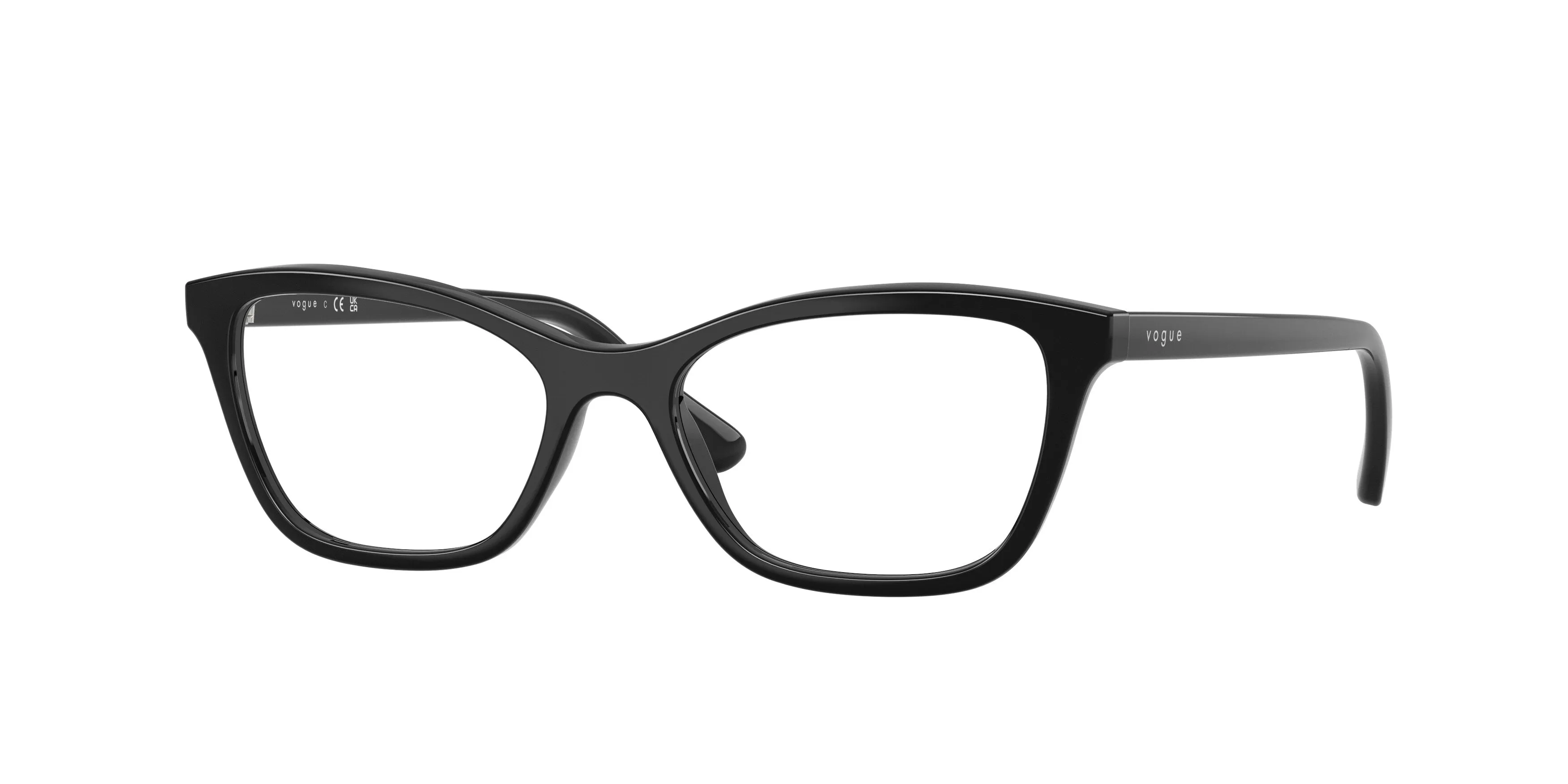 VOGUE EYEWEAR VY2051 W44 Montature da vista Nylon Nero Trasparente Farfalla Normale - immagine 1