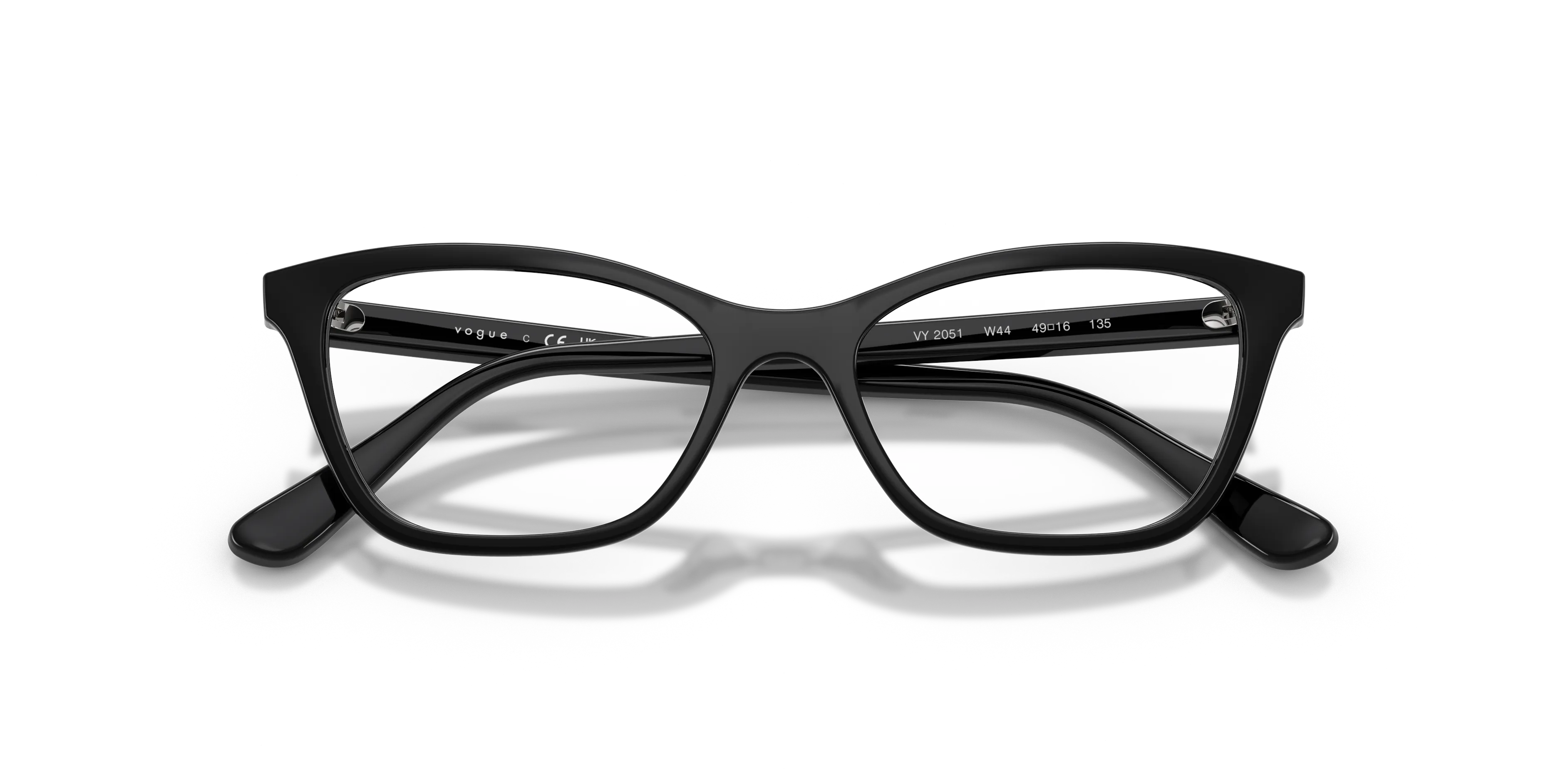 VOGUE EYEWEAR VY2051 W44 Montature da vista Nylon Nero Trasparente Farfalla Normale - immagine 2