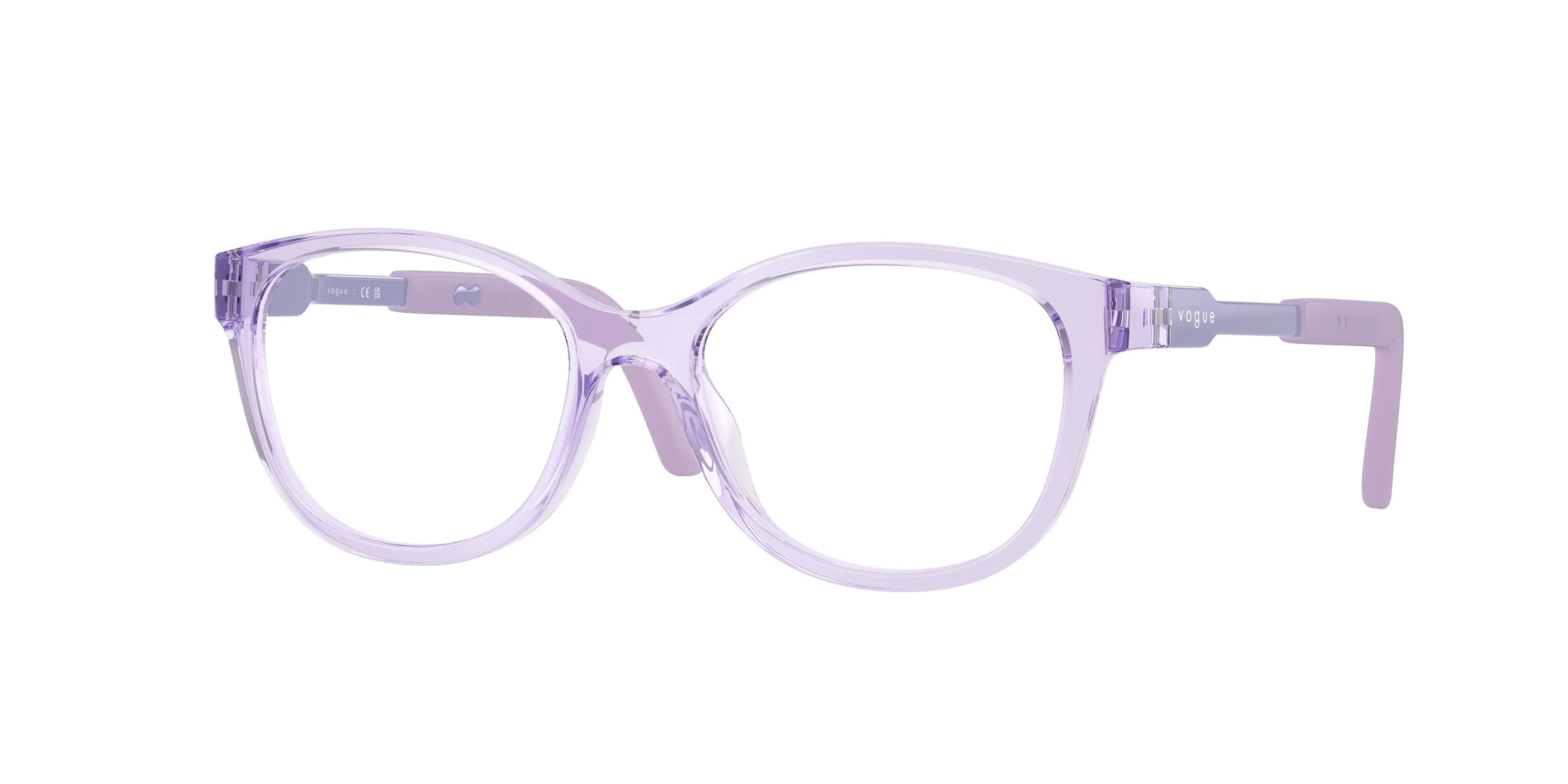 VOGUE EYEWEAR VY2049 3333 Montature da vista Nylon Viola Trasparente Geometrica Normale - immagine 1