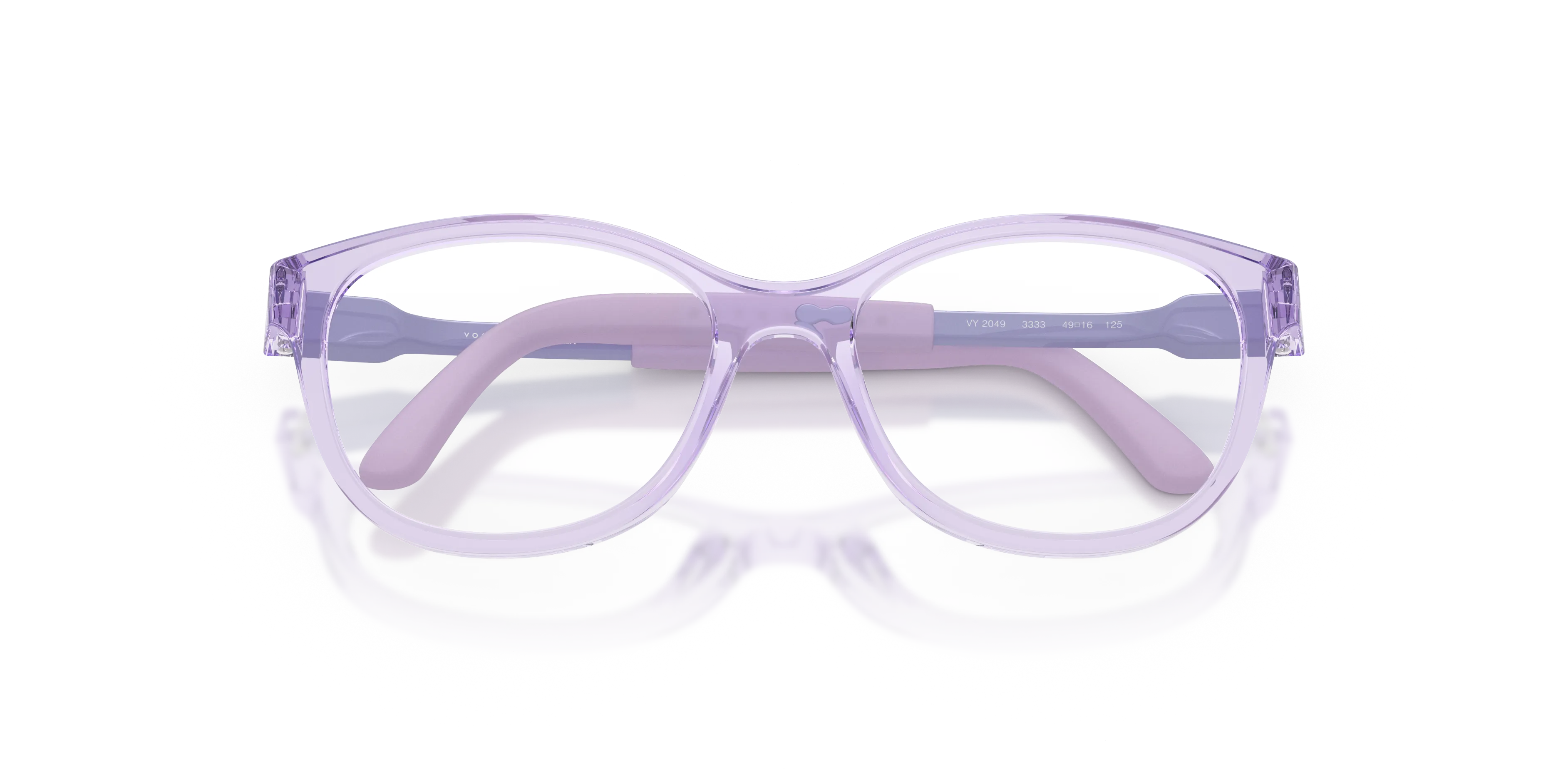 VOGUE EYEWEAR VY2049 3333 Montature da vista Nylon Viola Trasparente Geometrica Normale - immagine 2