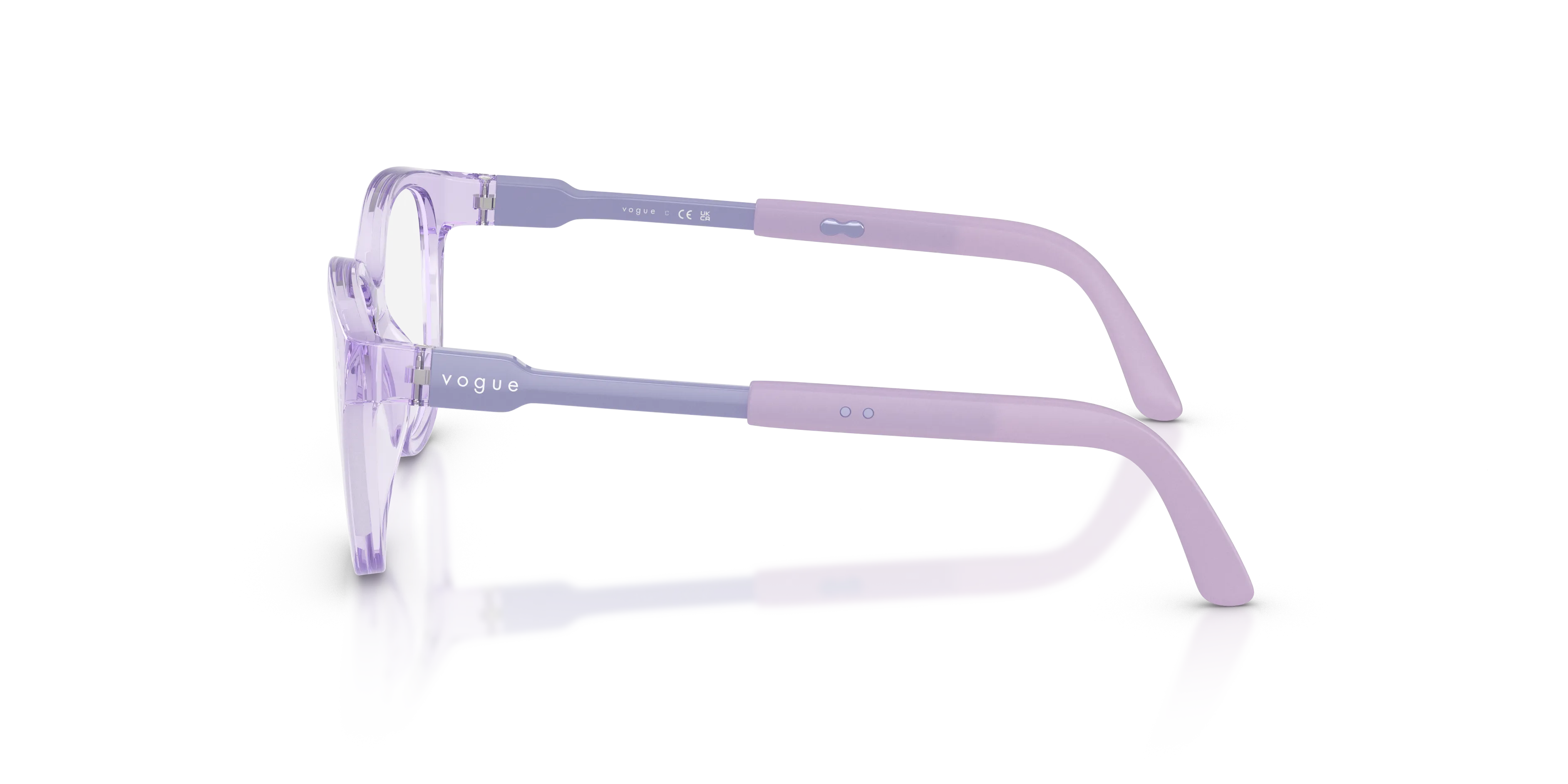 VOGUE EYEWEAR VY2049 3333 Montature da vista Nylon Viola Trasparente Geometrica Normale - immagine 4