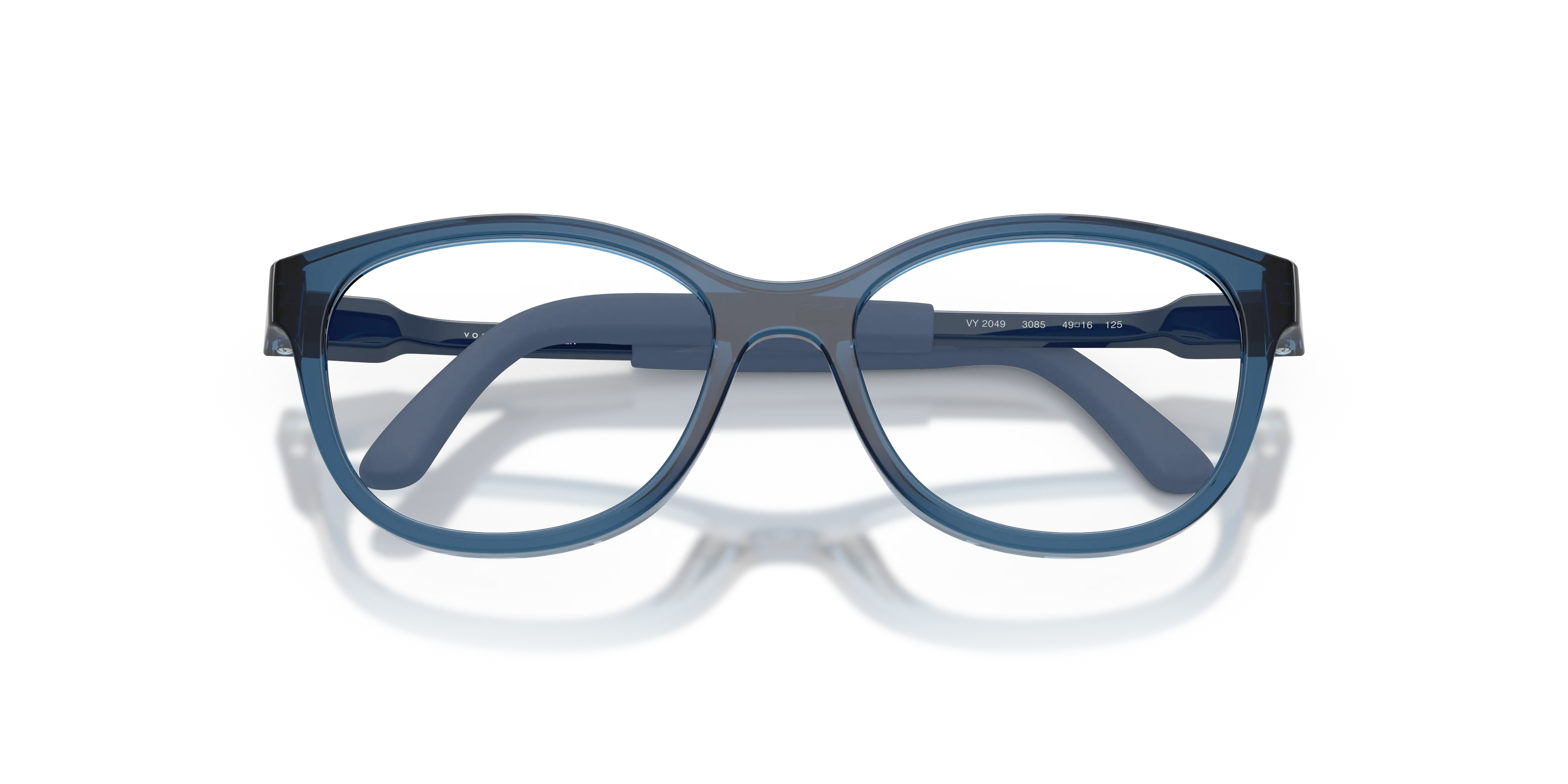 VOGUE EYEWEAR VY2049 3085 Montature da vista Nylon Blu Trasparente Geometrica Normale - immagine 2