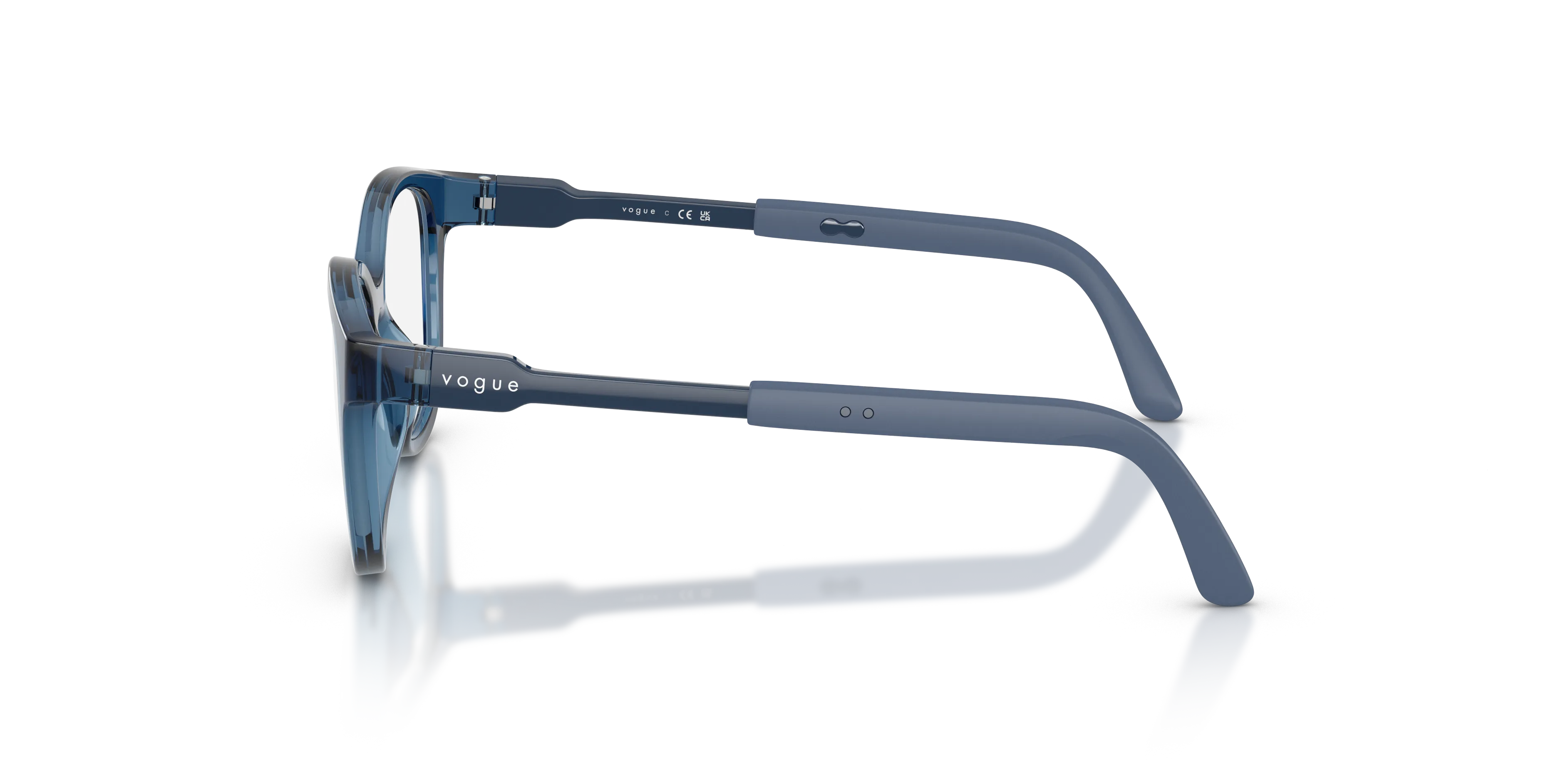 VOGUE EYEWEAR VY2049 3085 Montature da vista Nylon Blu Trasparente Geometrica Normale - immagine 4