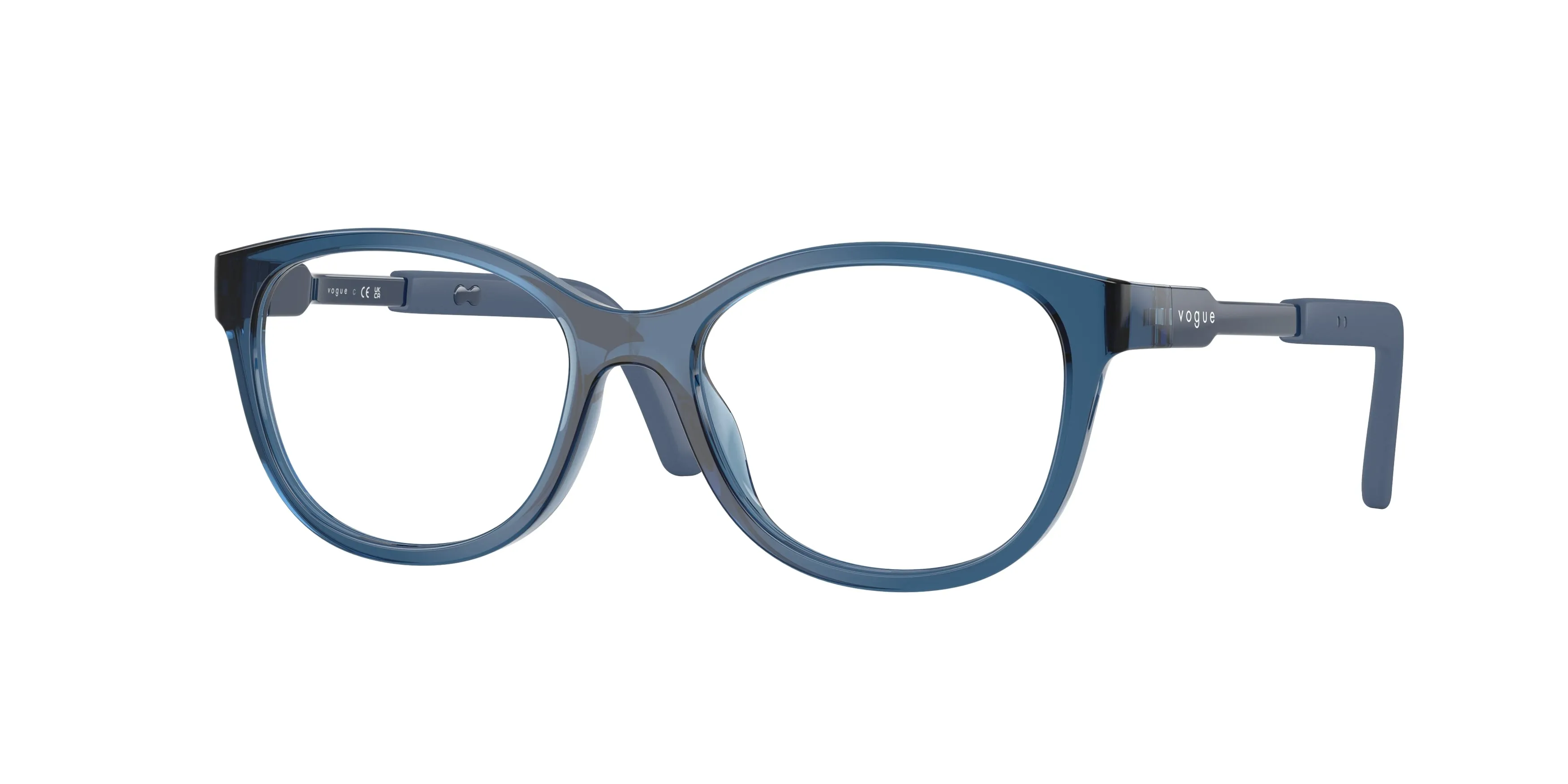 VOGUE EYEWEAR VY2049 3085 Montature da vista Nylon Blu Trasparente Geometrica Normale - immagine 1