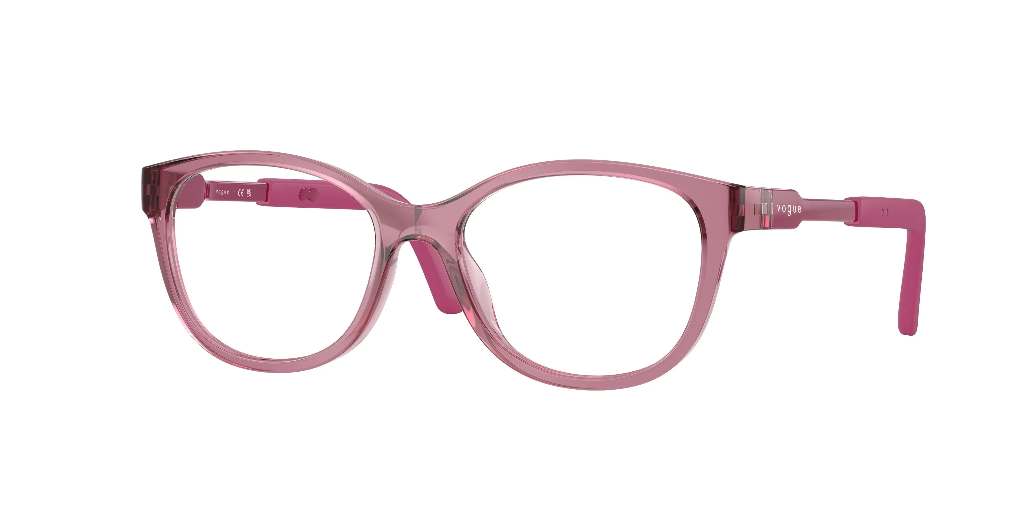 VOGUE EYEWEAR VY2049 2613 Montature da vista Nylon Rosa Trasparente Geometrica Normale - immagine 1