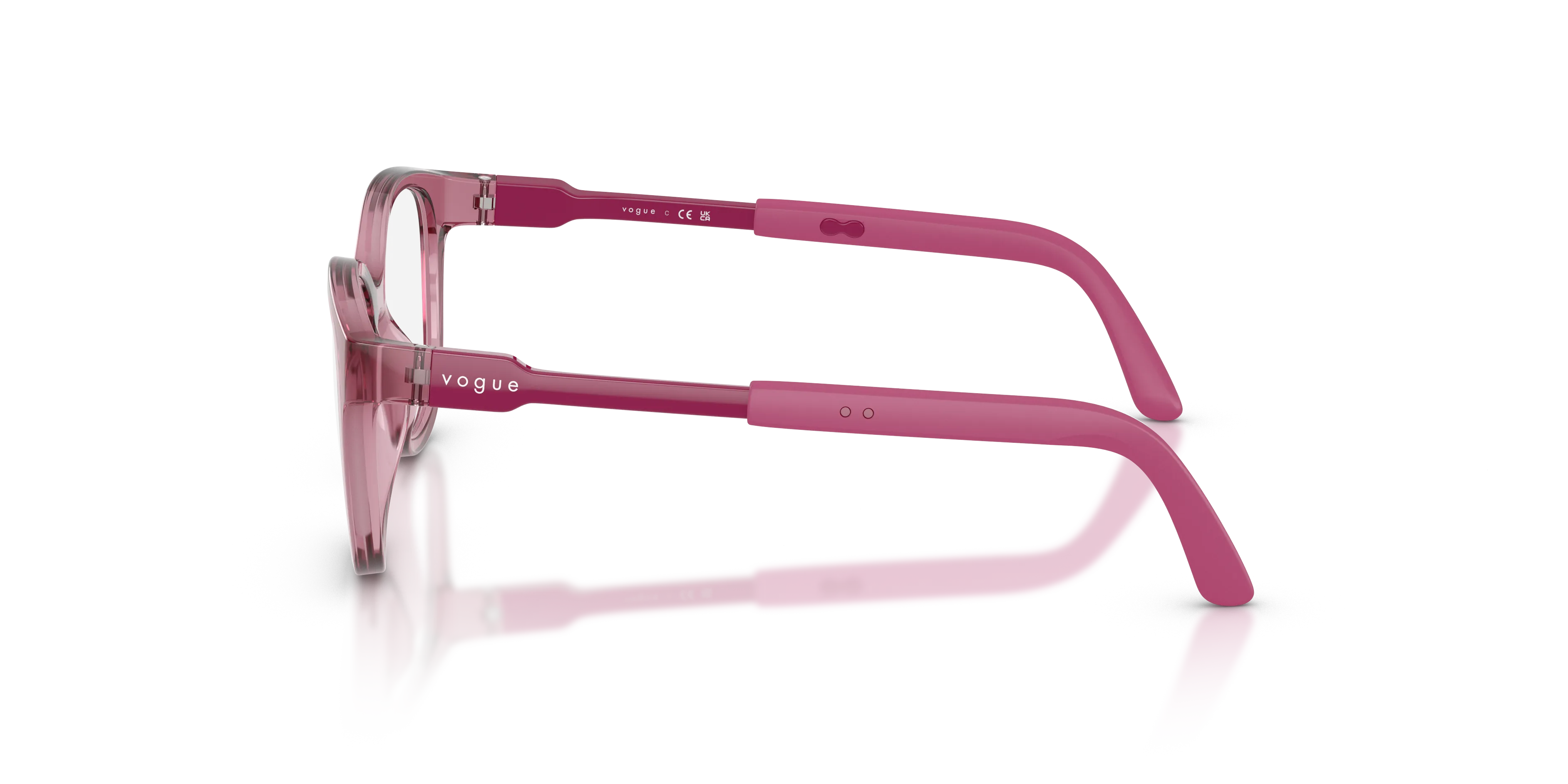 VOGUE EYEWEAR VY2049 2613 Montature da vista Nylon Rosa Trasparente Geometrica Normale - immagine 4