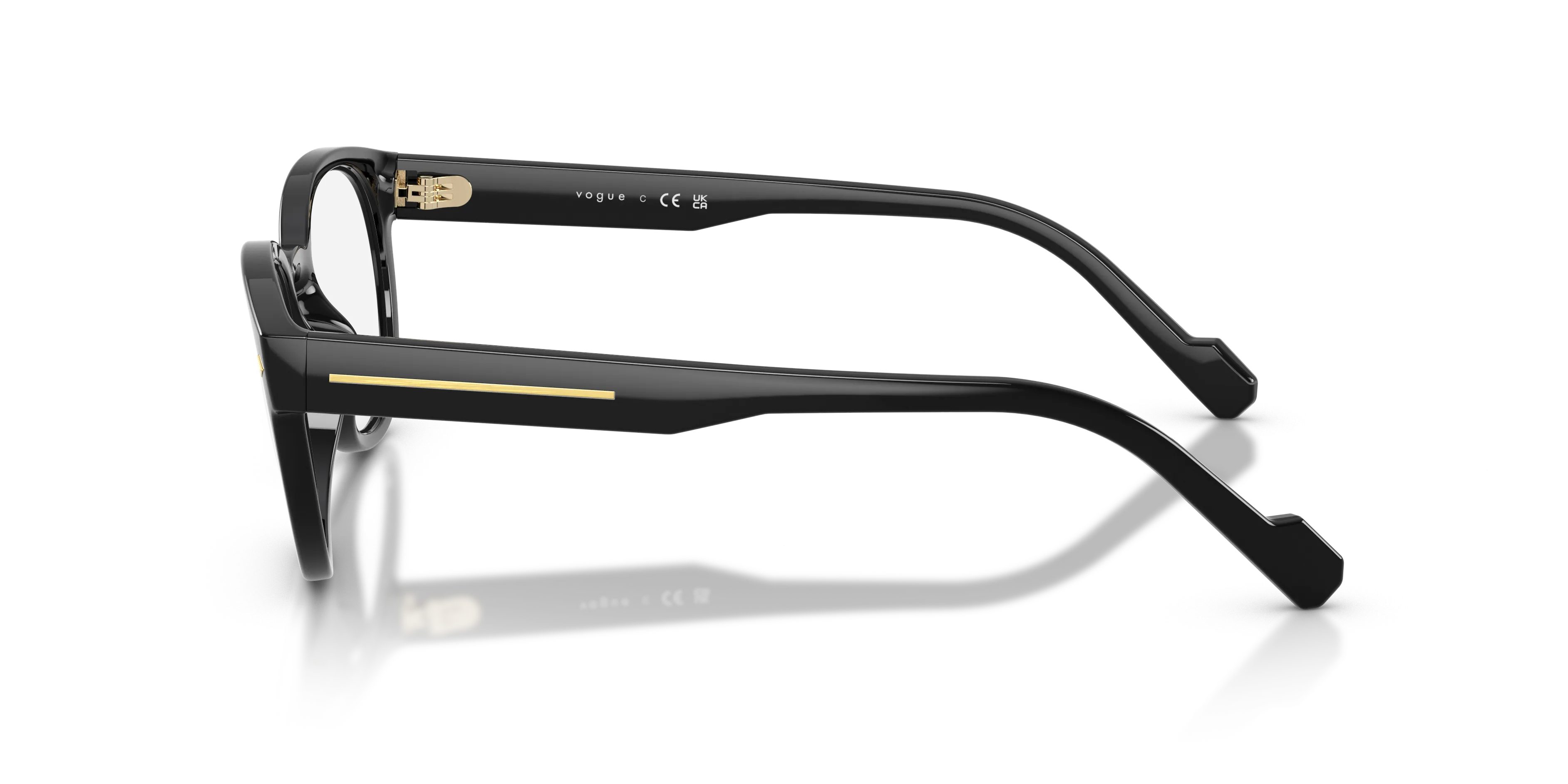 VOGUE EYEWEAR VO5756 W44 Montature da vista Nylon Nero Trasparente Pantos Normale - immagine 4