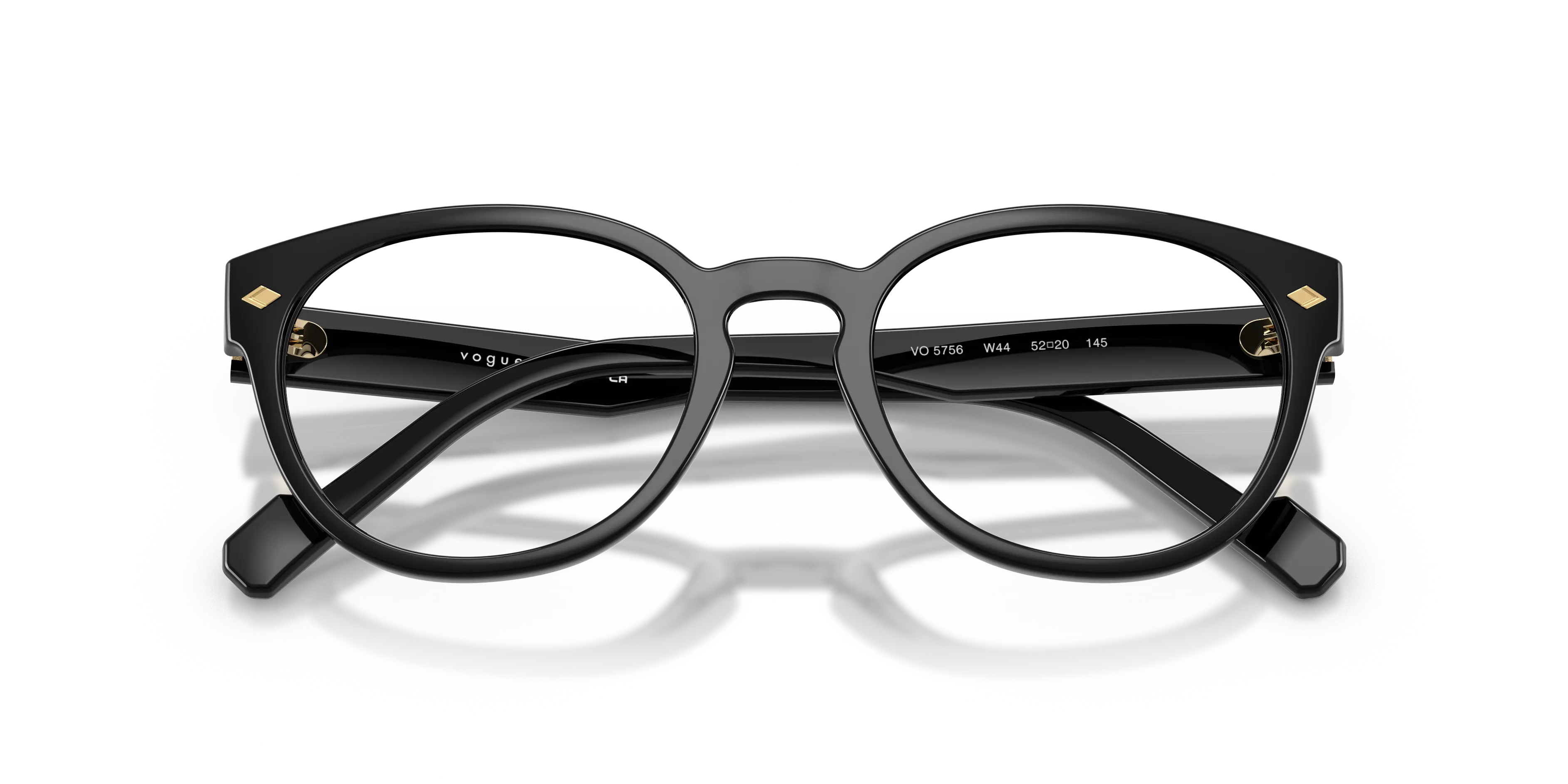 VOGUE EYEWEAR VO5756 W44 Montature da vista Nylon Nero Trasparente Pantos Normale - immagine 2