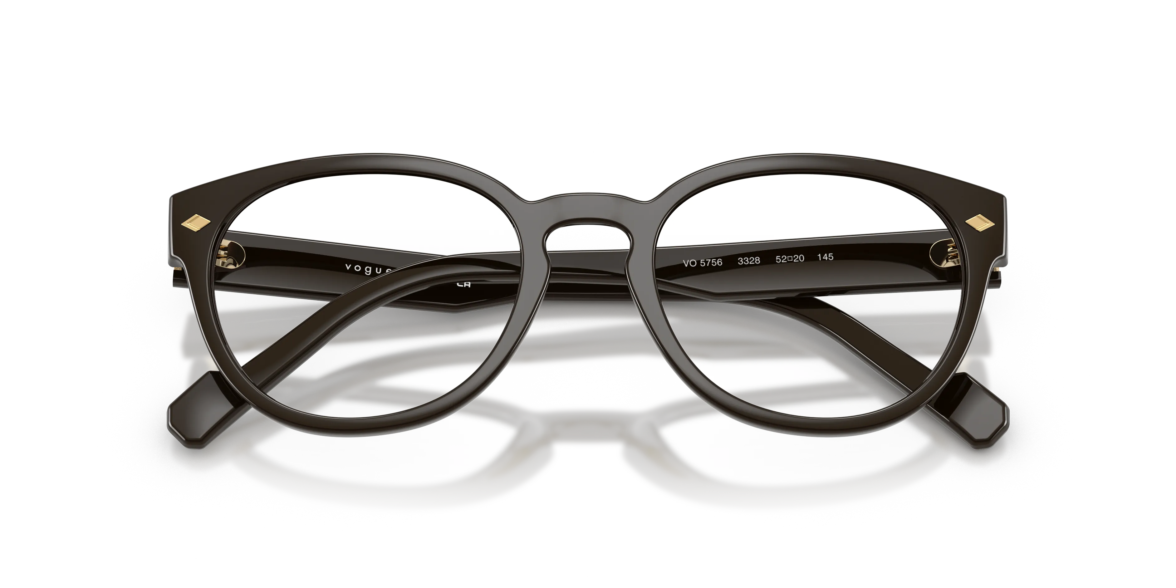 VOGUE EYEWEAR VO5756 3328 Montature da vista Nylon Marrone Trasparente Pantos Normale - immagine 2