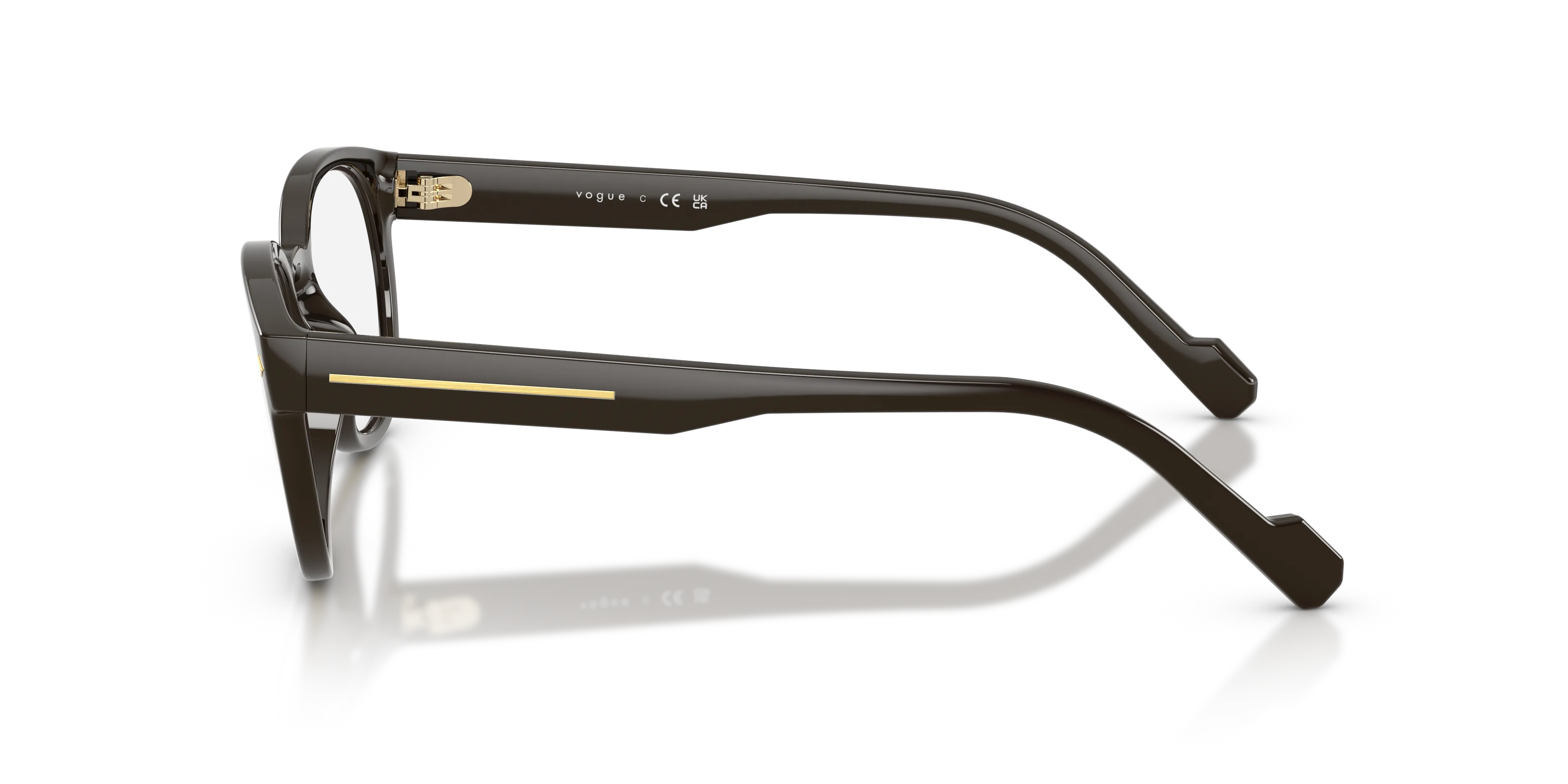 VOGUE EYEWEAR VO5756 3328 Montature da vista Nylon Marrone Trasparente Pantos Normale - immagine 4