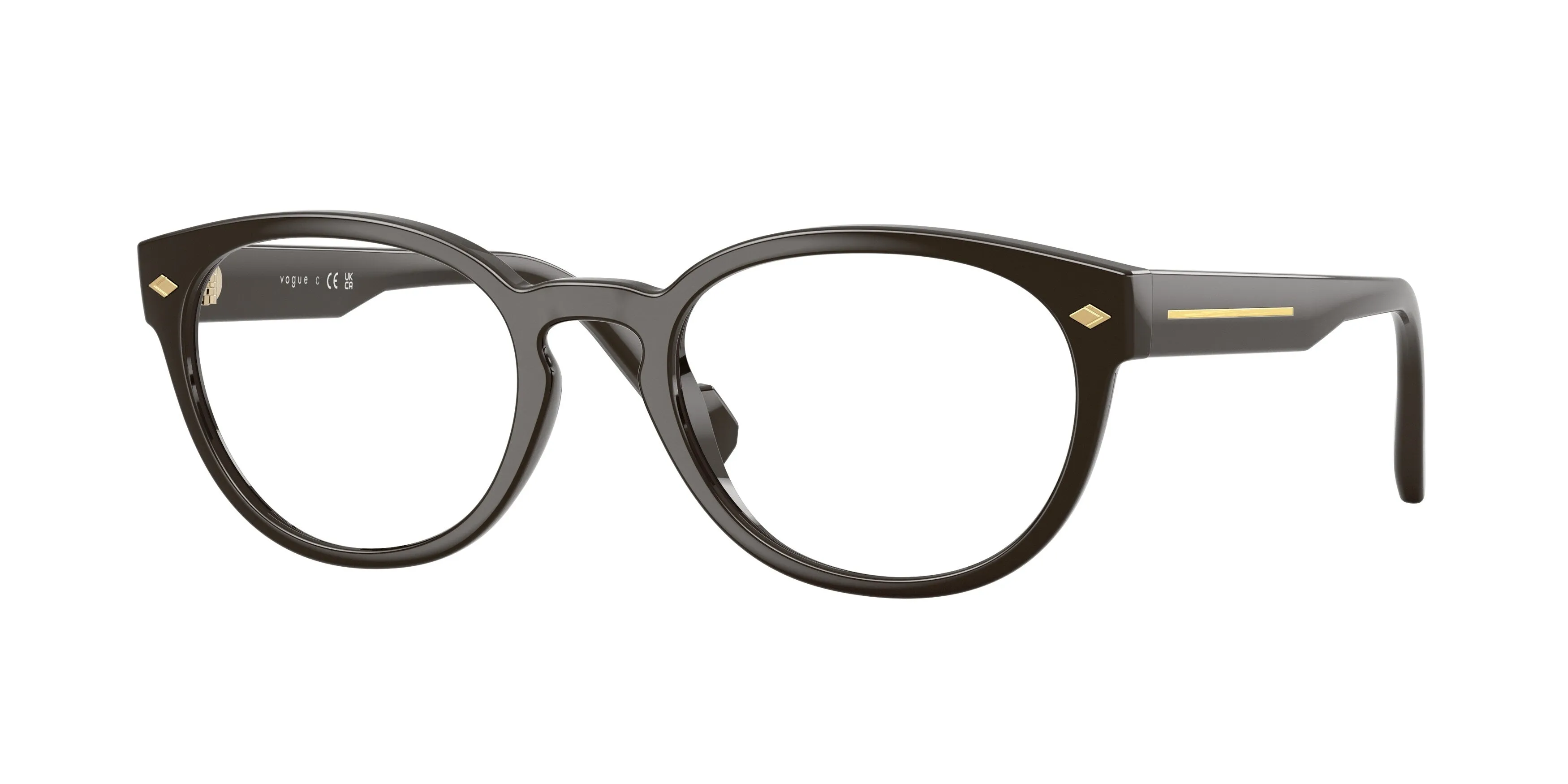 VOGUE EYEWEAR VO5756 3328 Montature da vista Nylon Marrone Trasparente Pantos Normale - immagine 1