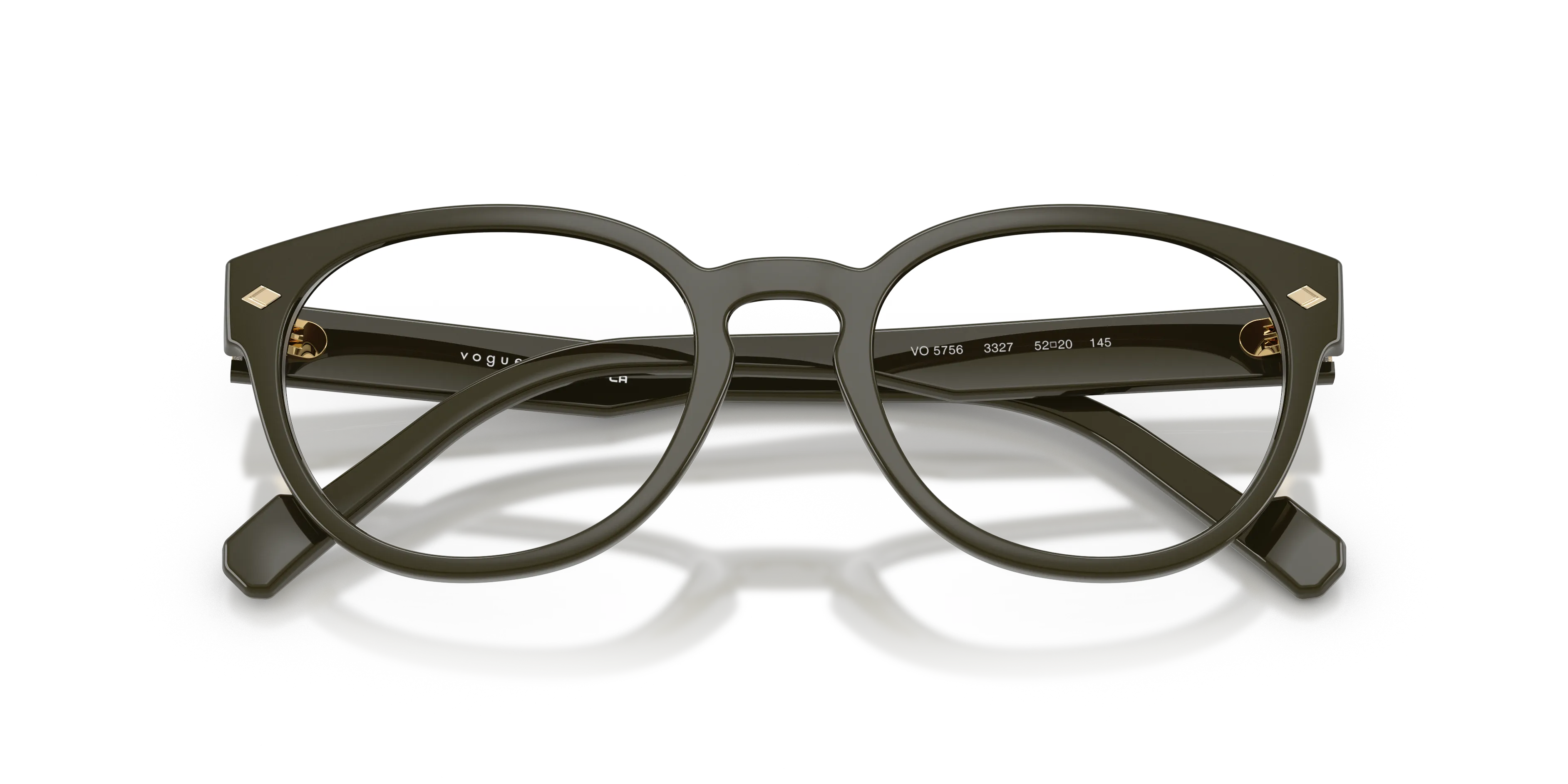VOGUE EYEWEAR VO5756 3327 Montature da vista Nylon Verde Trasparente Pantos Normale - immagine 2