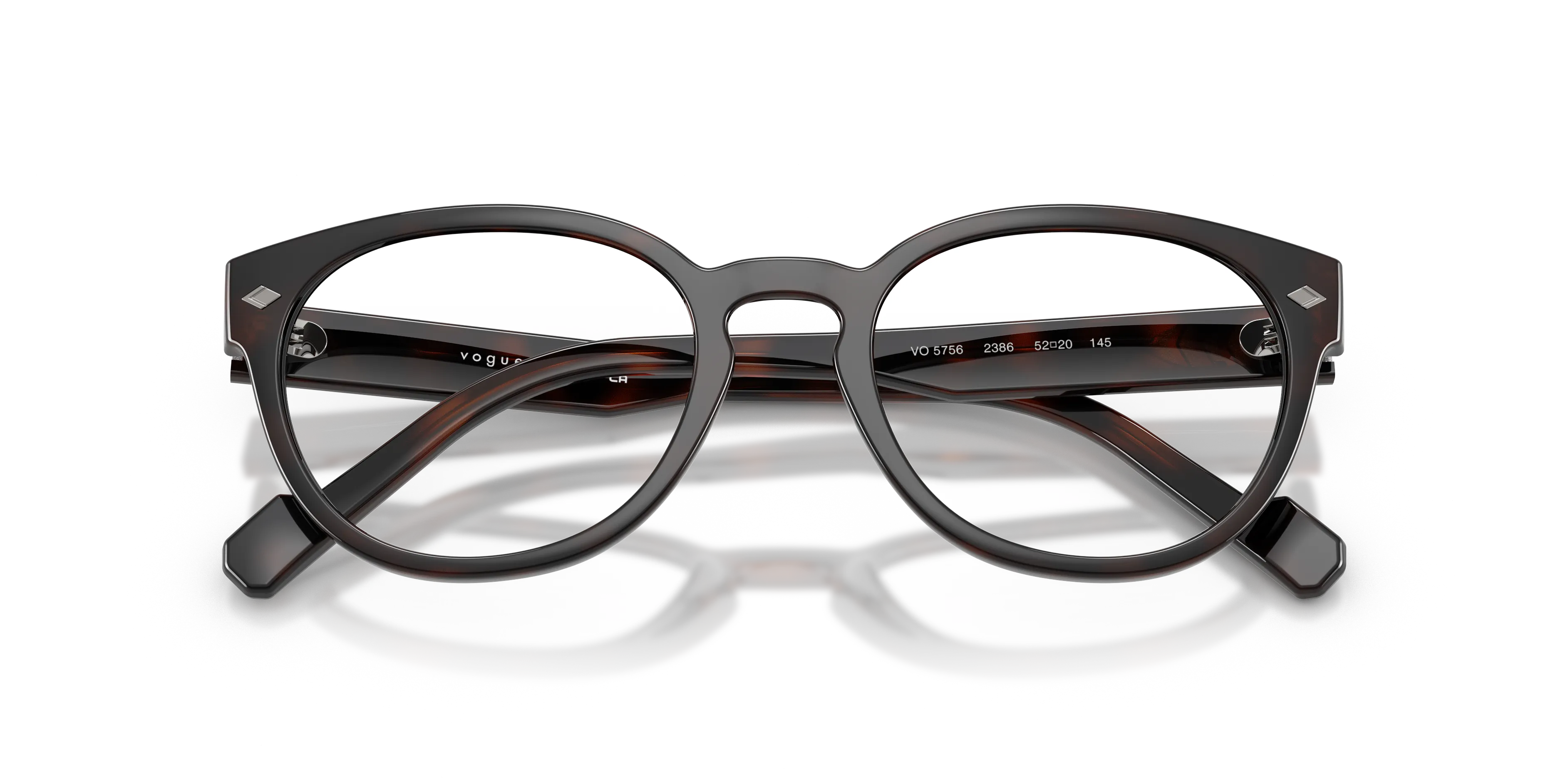 VOGUE EYEWEAR VO5756 2386 Montature da vista Nylon Marrone Trasparente Pantos Normale - immagine 2