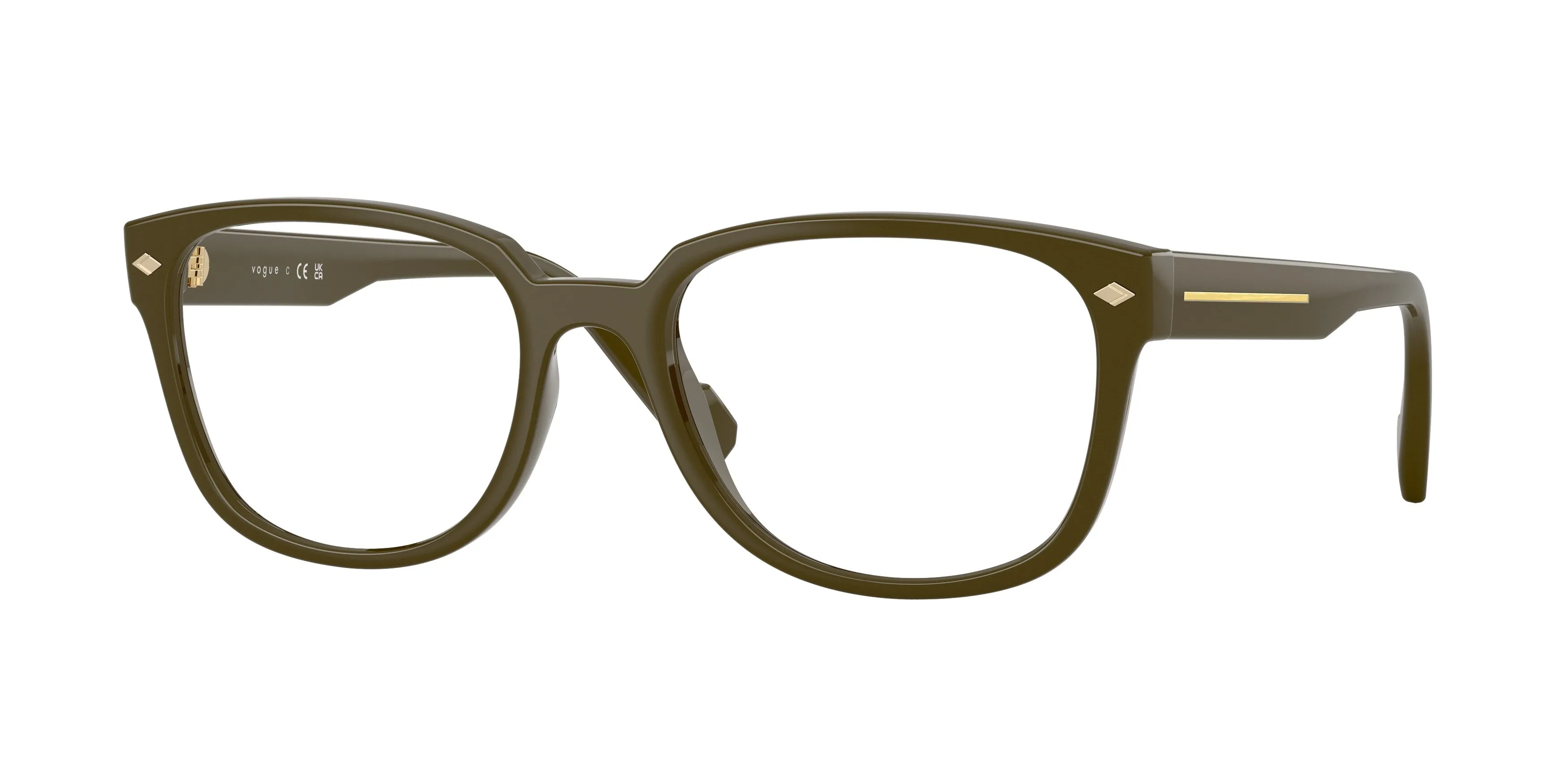 VOGUE EYEWEAR VO5755 3329 Montature da vista Acetato Verde Trasparente Squadrata Normale - immagine 1