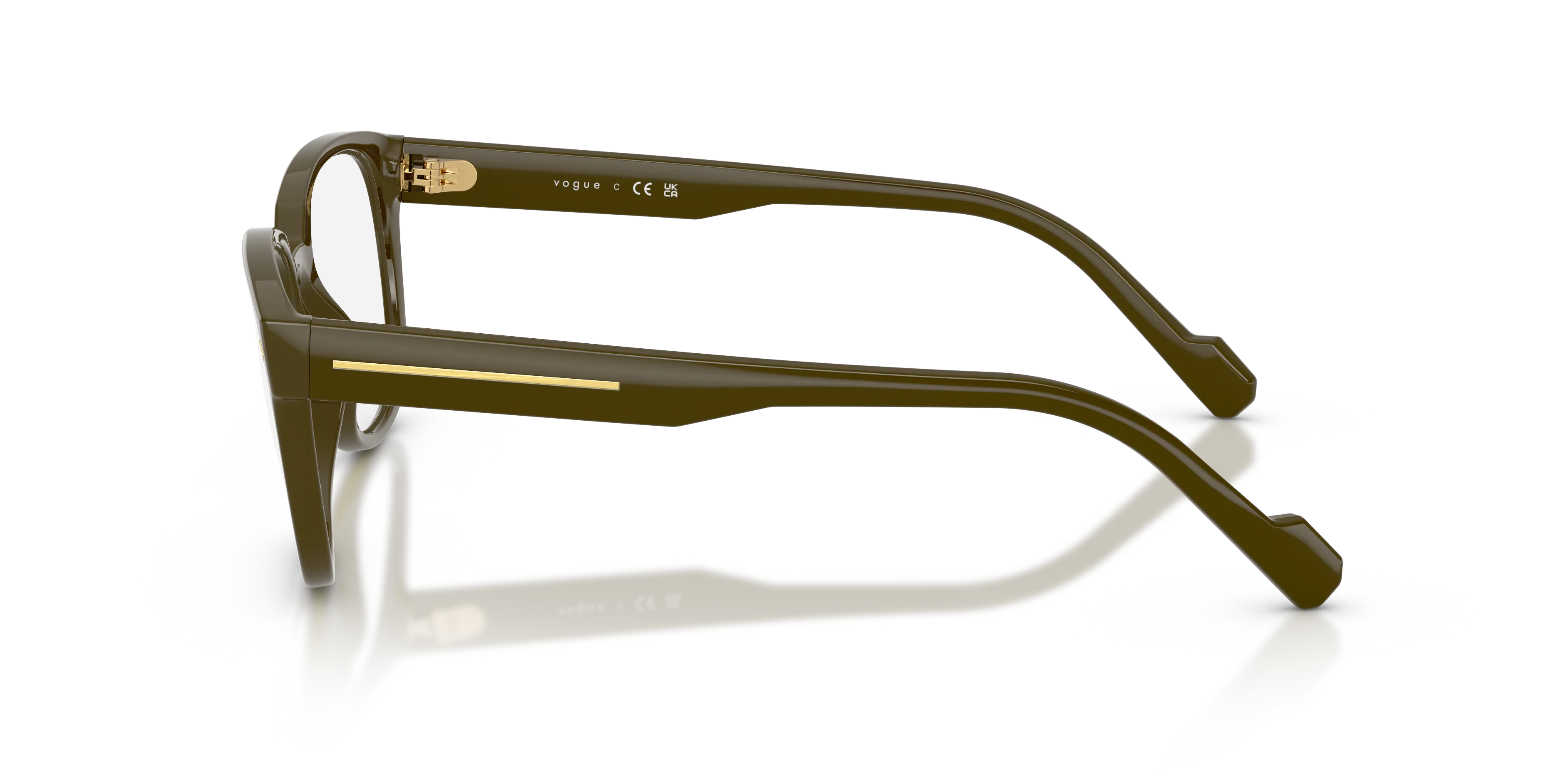 VOGUE EYEWEAR VO5755 3329 Montature da vista Acetato Verde Trasparente Squadrata Normale - immagine 4
