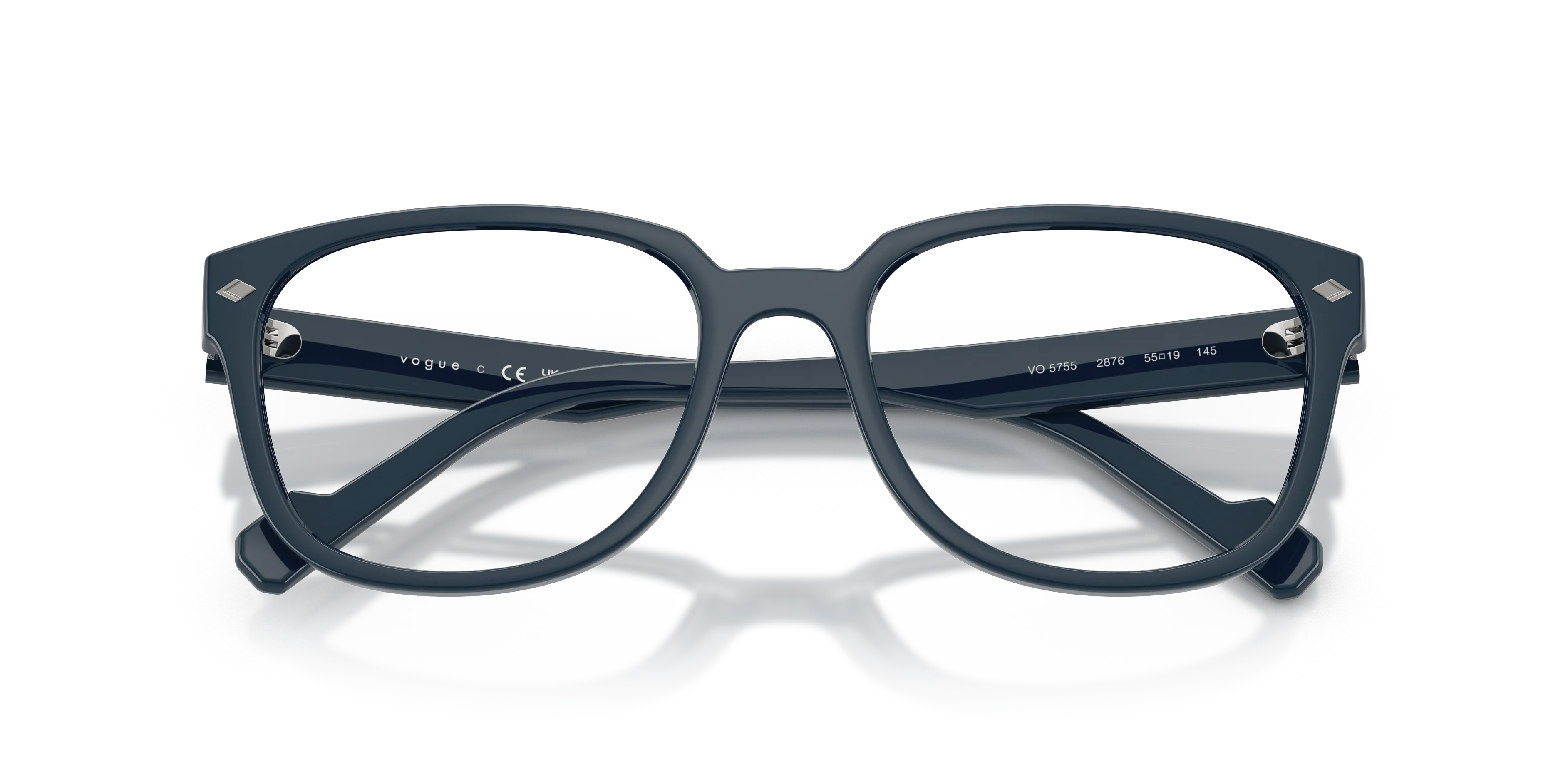 VOGUE EYEWEAR VO5755 2876 Montature da vista Acetato Blu Trasparente Squadrata Normale - immagine 2