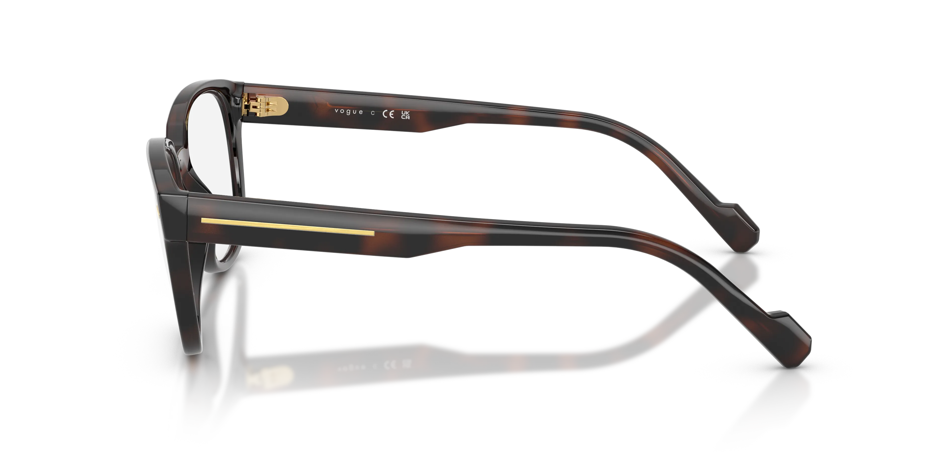 VOGUE EYEWEAR VO5755 2386 Montature da vista Acetato Marrone Trasparente Squadrata Normale - immagine 4