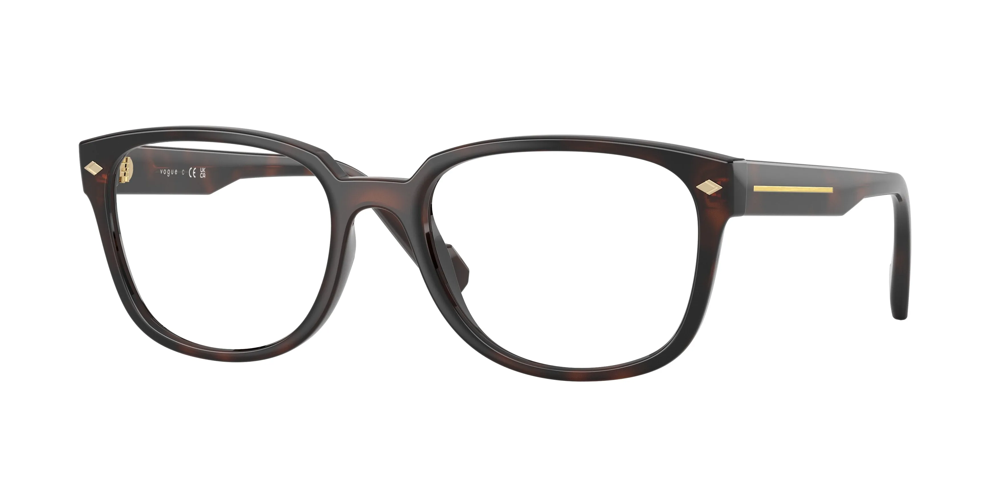 VOGUE EYEWEAR VO5755 2386 Montature da vista Acetato Marrone Trasparente Squadrata Normale - immagine 1