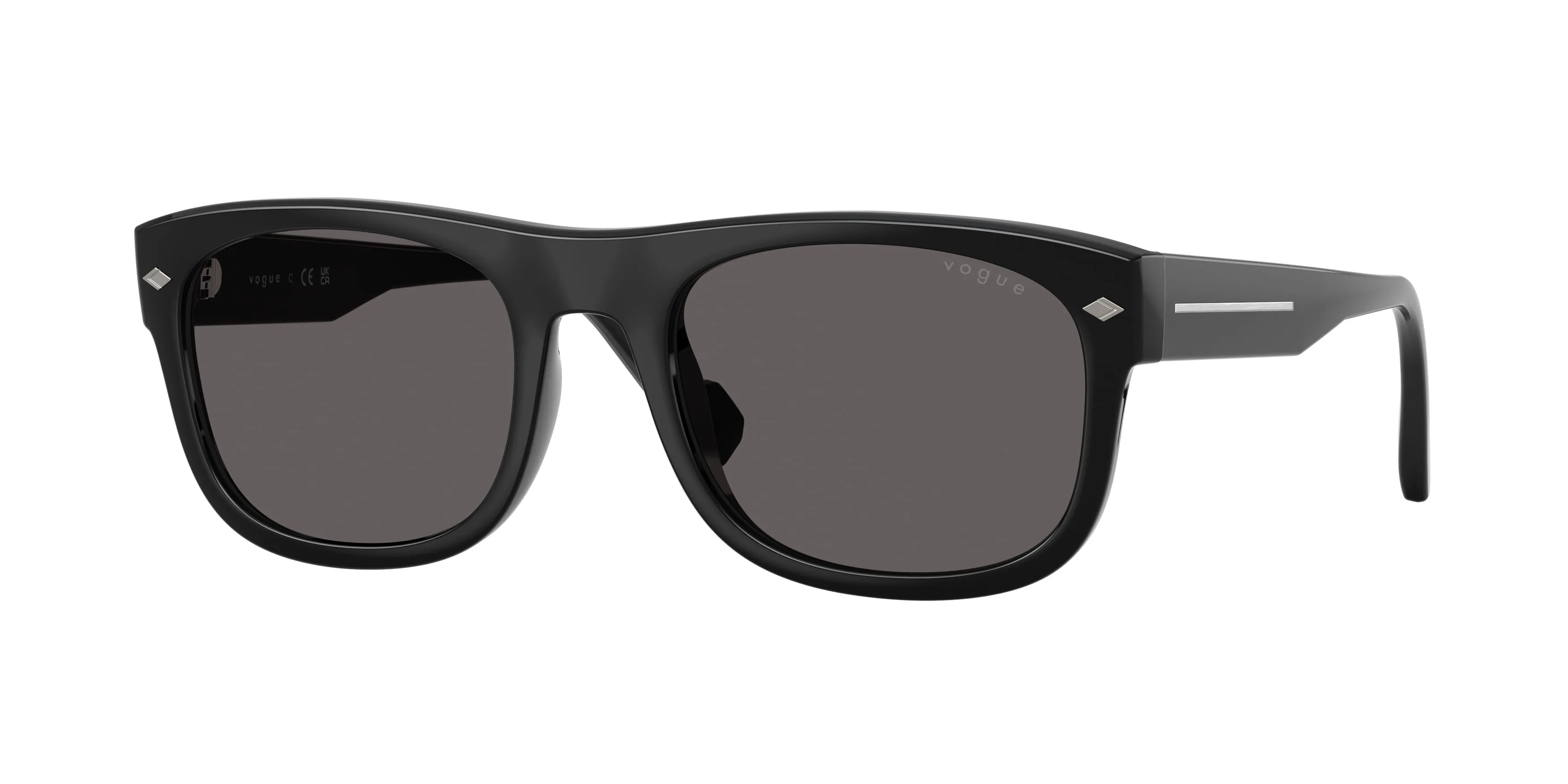 VOGUE EYEWEAR VO5754S W44/87 Occhiali da sole Acetato Nero Grigio Geometrica Normale - immagine 1
