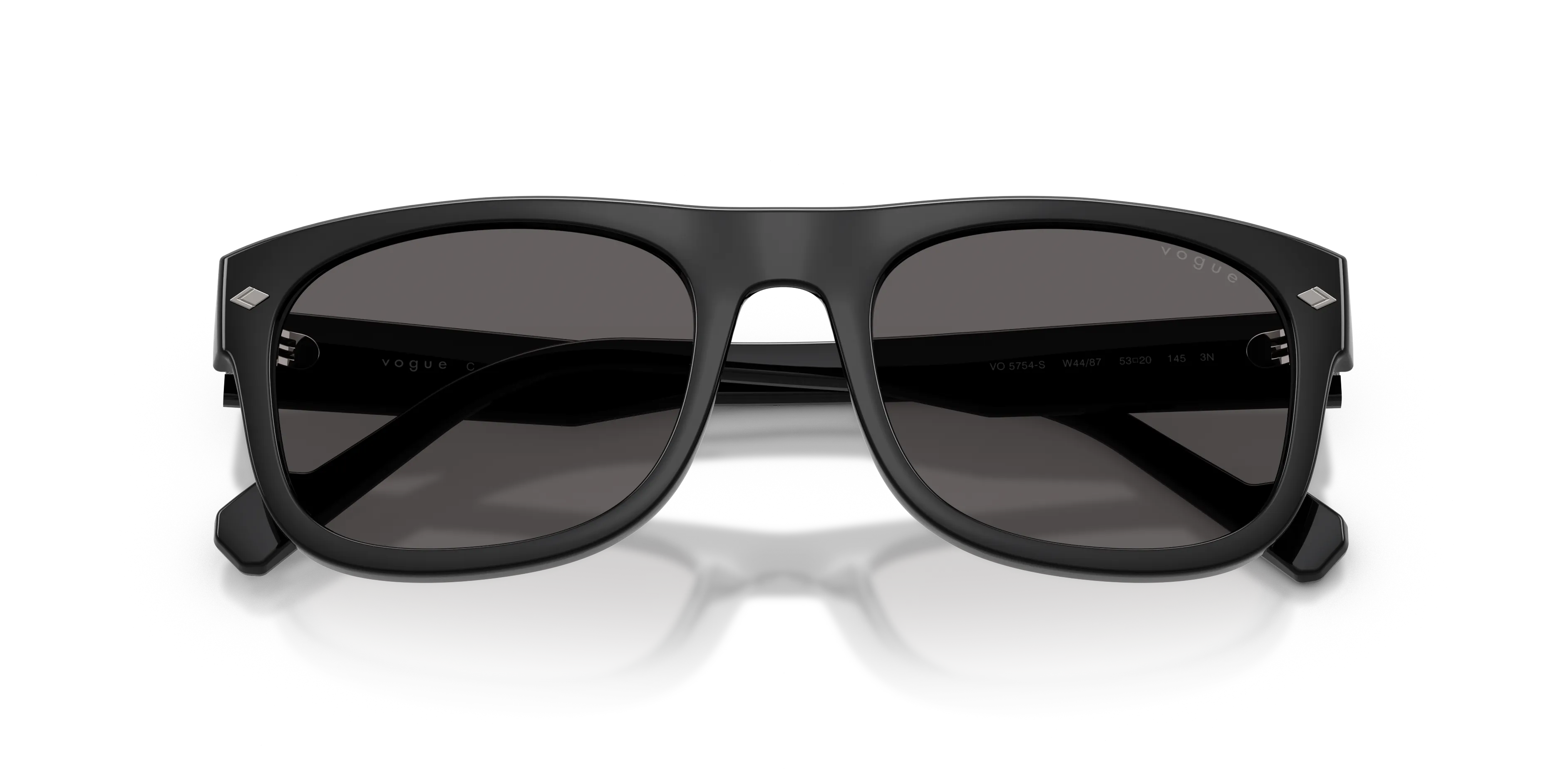 VOGUE EYEWEAR VO5754S W44/87 Occhiali da sole Acetato Nero Grigio Geometrica Normale - immagine 2