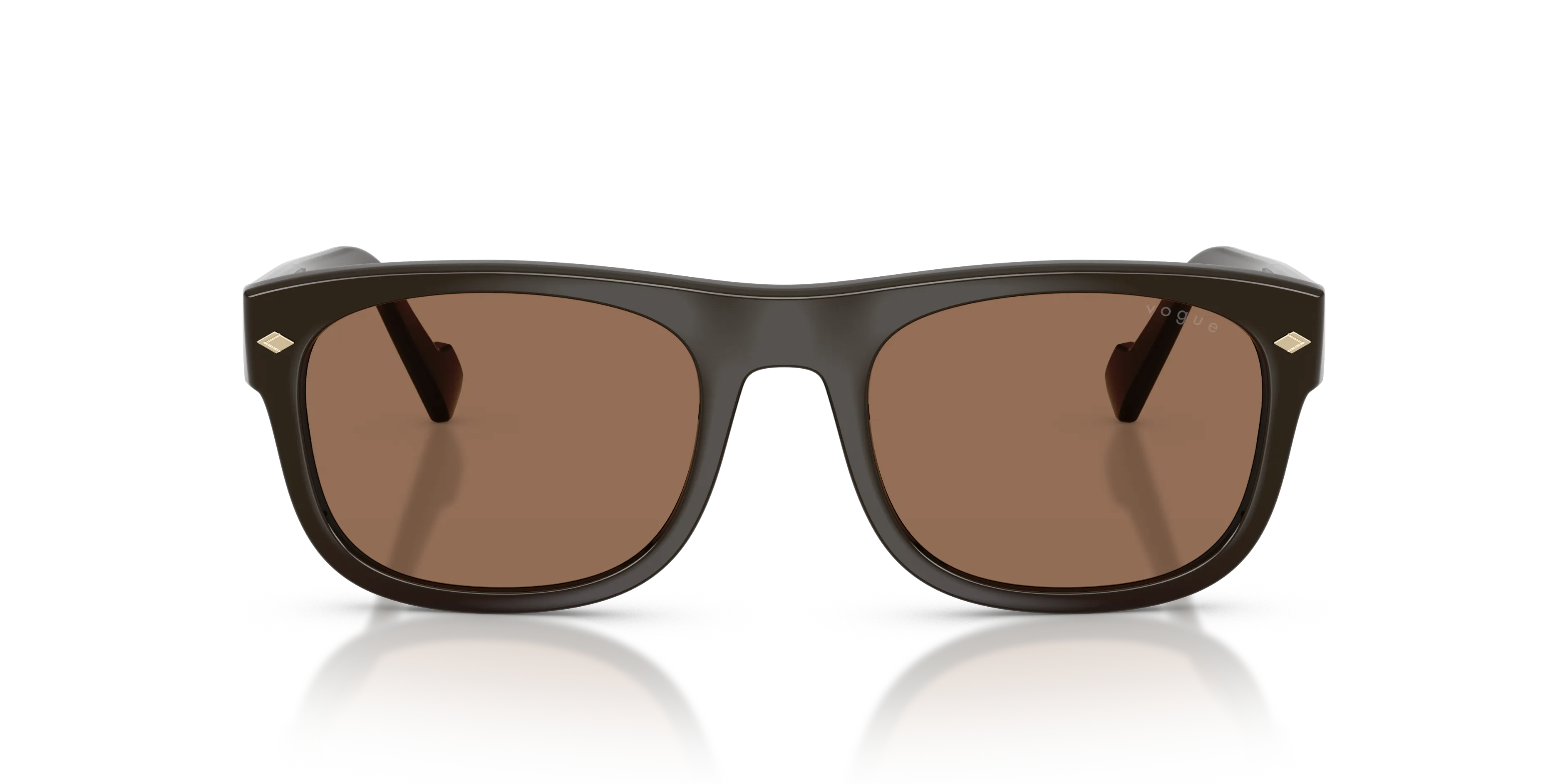 VOGUE EYEWEAR VO5754S 332873 Occhiali da sole Acetato Marrone Marrone Geometrica Normale - immagine 3