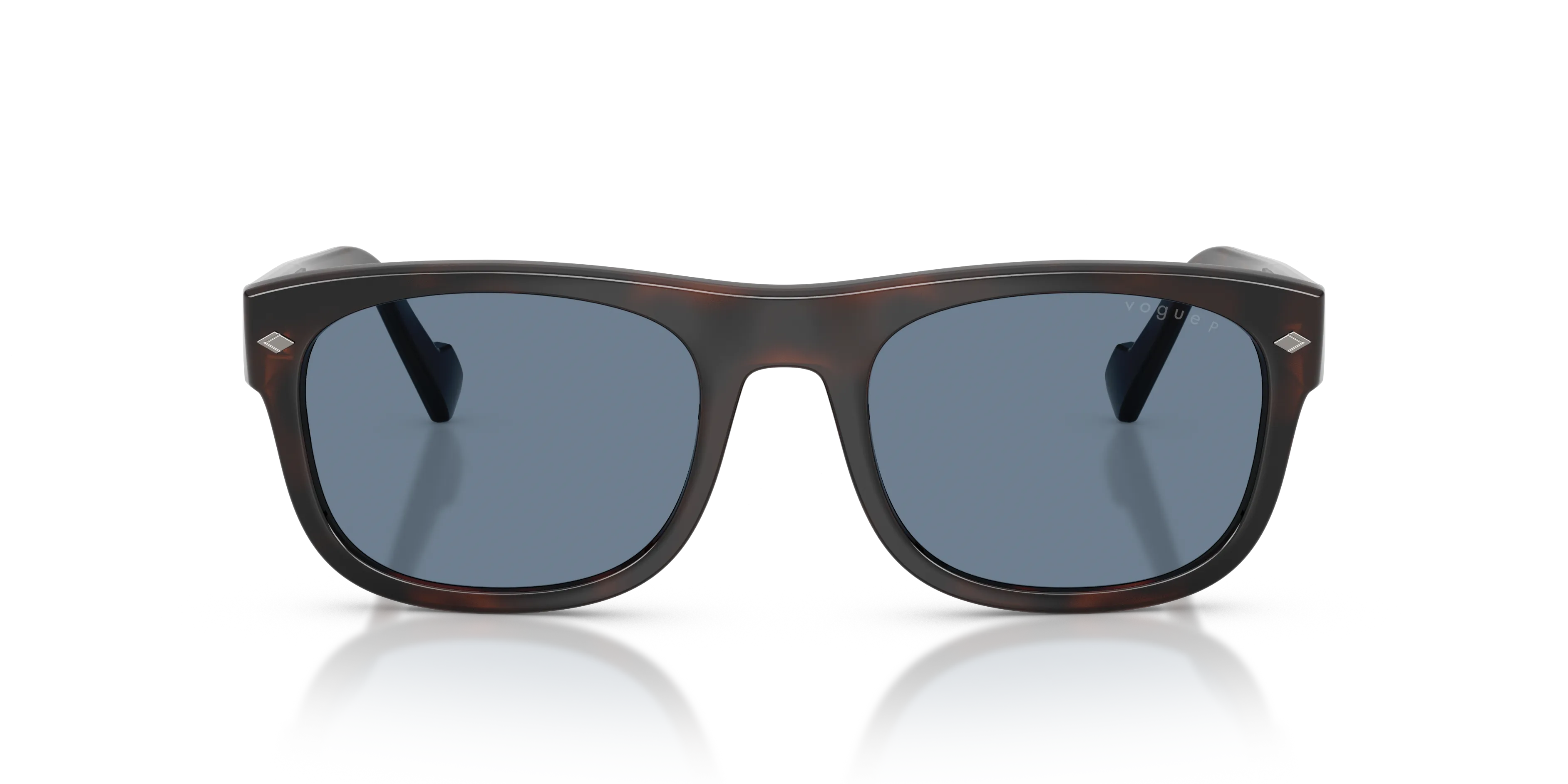 VOGUE EYEWEAR VO5754S 23862V Occhiali da sole Acetato Marrone Blu Geometrica Polarizzata - immagine 3
