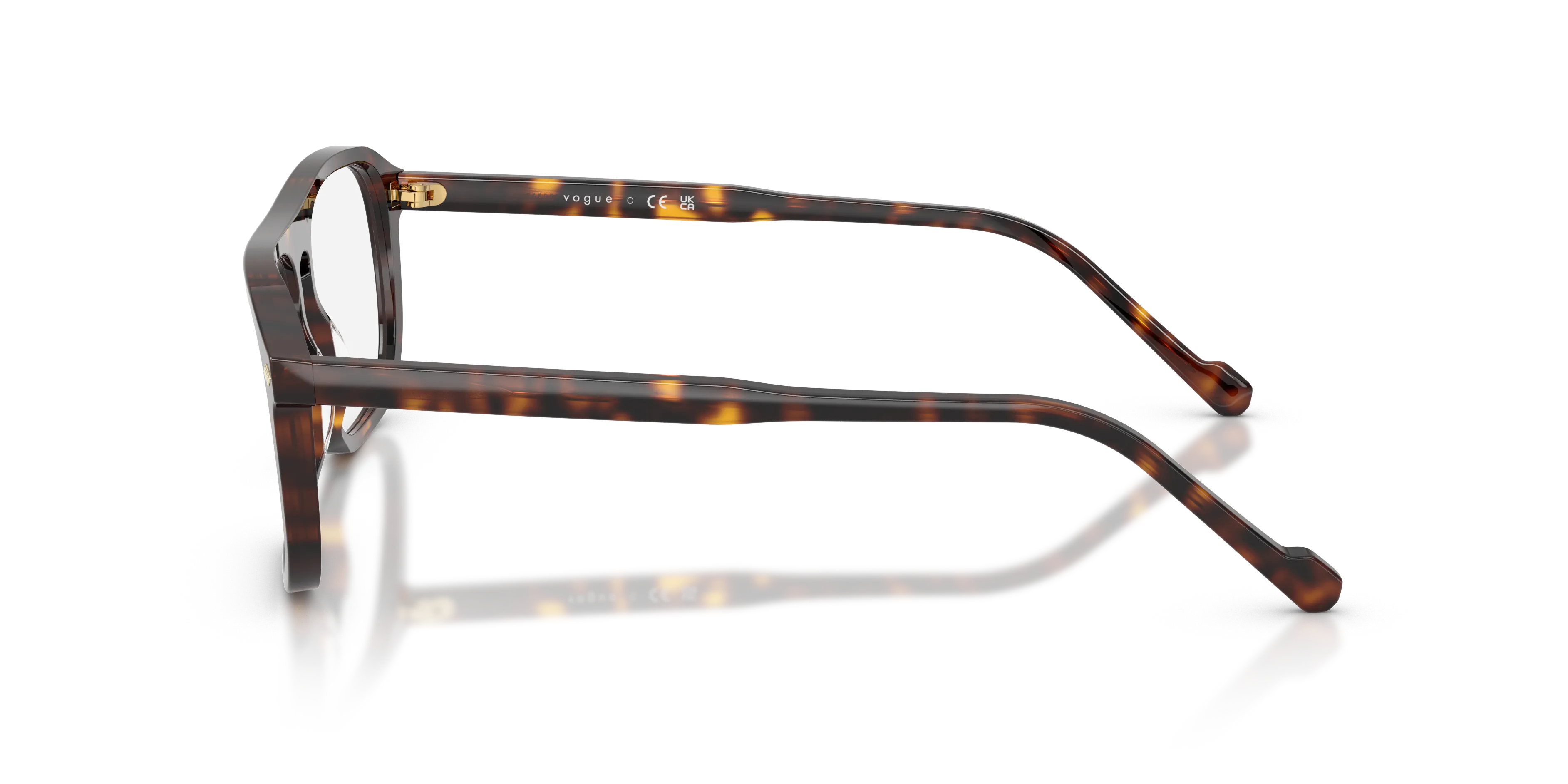VOGUE EYEWEAR VO5753 W656 Montature da vista Acetato Marrone Trasparente Pillow Normale - immagine 4