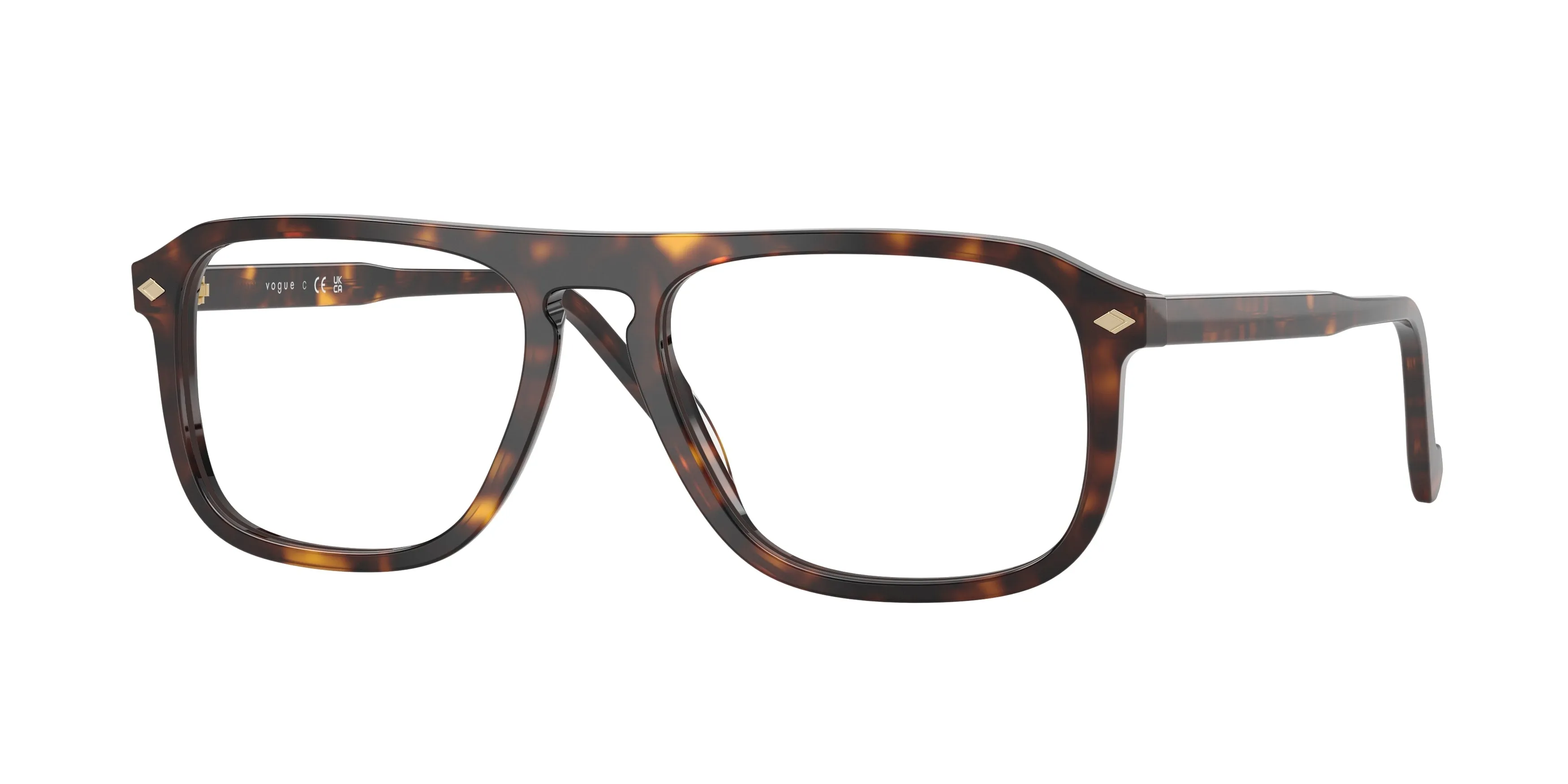 VOGUE EYEWEAR VO5753 W656 Montature da vista Acetato Marrone Trasparente Pillow Normale - immagine 1