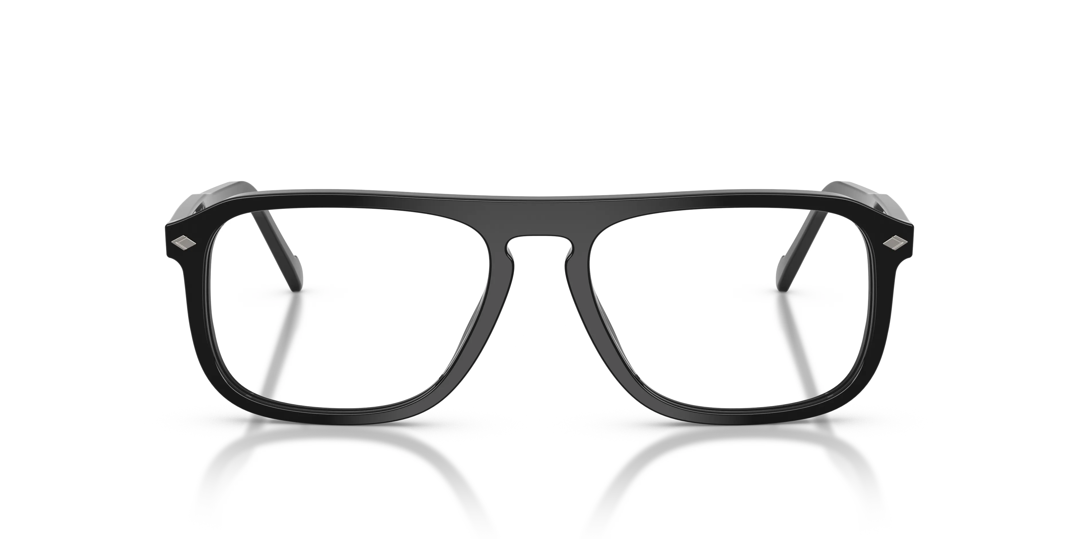 VOGUE EYEWEAR VO5753 W44 Montature da vista Acetato Nero Trasparente Pillow Normale - immagine 3