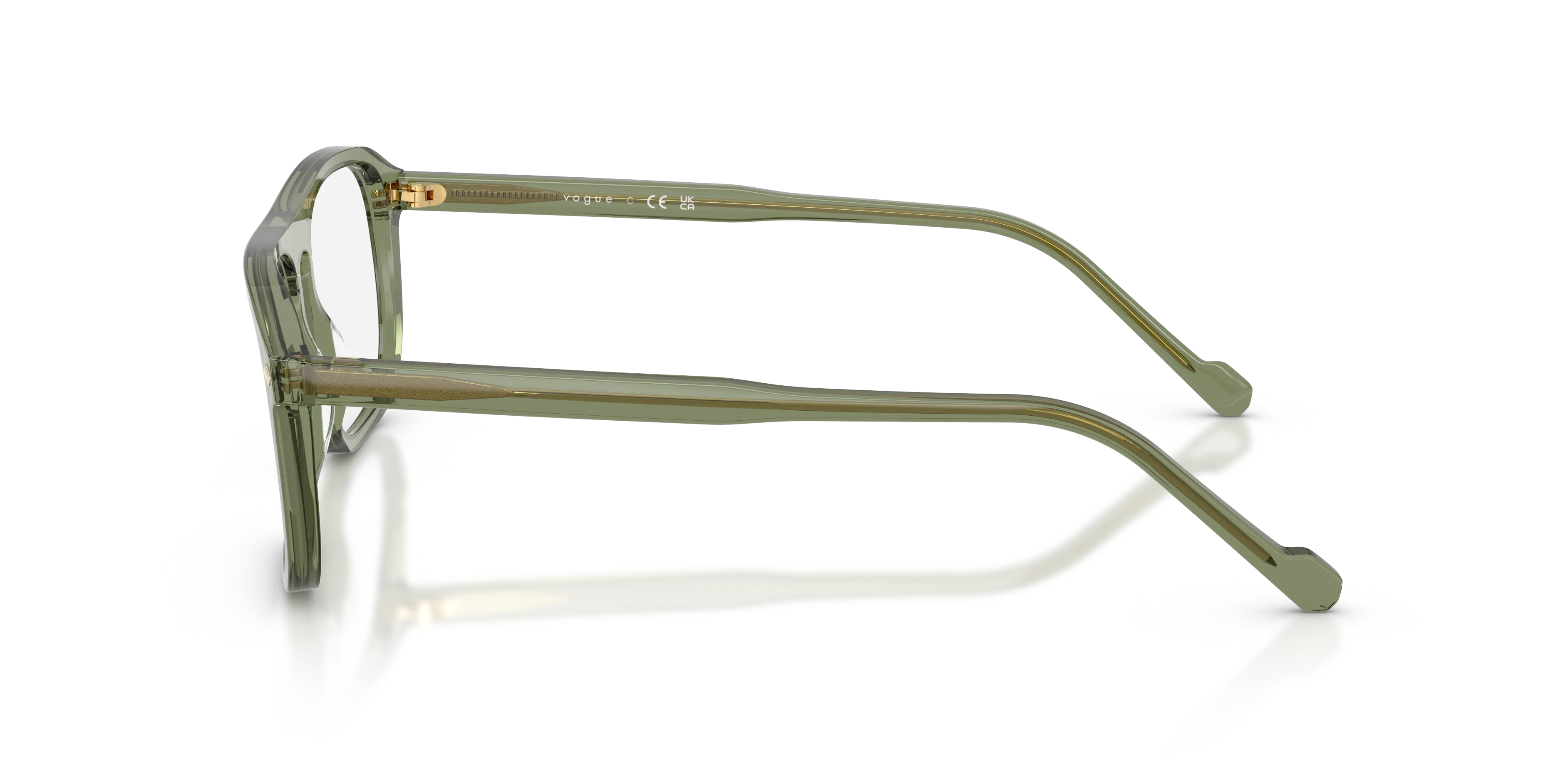 VOGUE EYEWEAR VO5753 2821 Montature da vista Acetato Verde Trasparente Pillow Normale - immagine 4