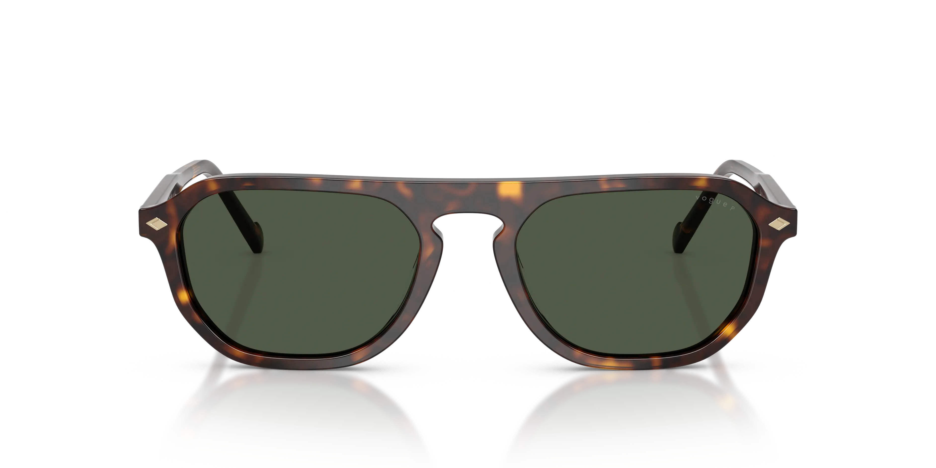 VOGUE EYEWEAR VO5752S W6569A Occhiali da sole Acetato Marrone Verde Pillow Polarizzata - immagine 3