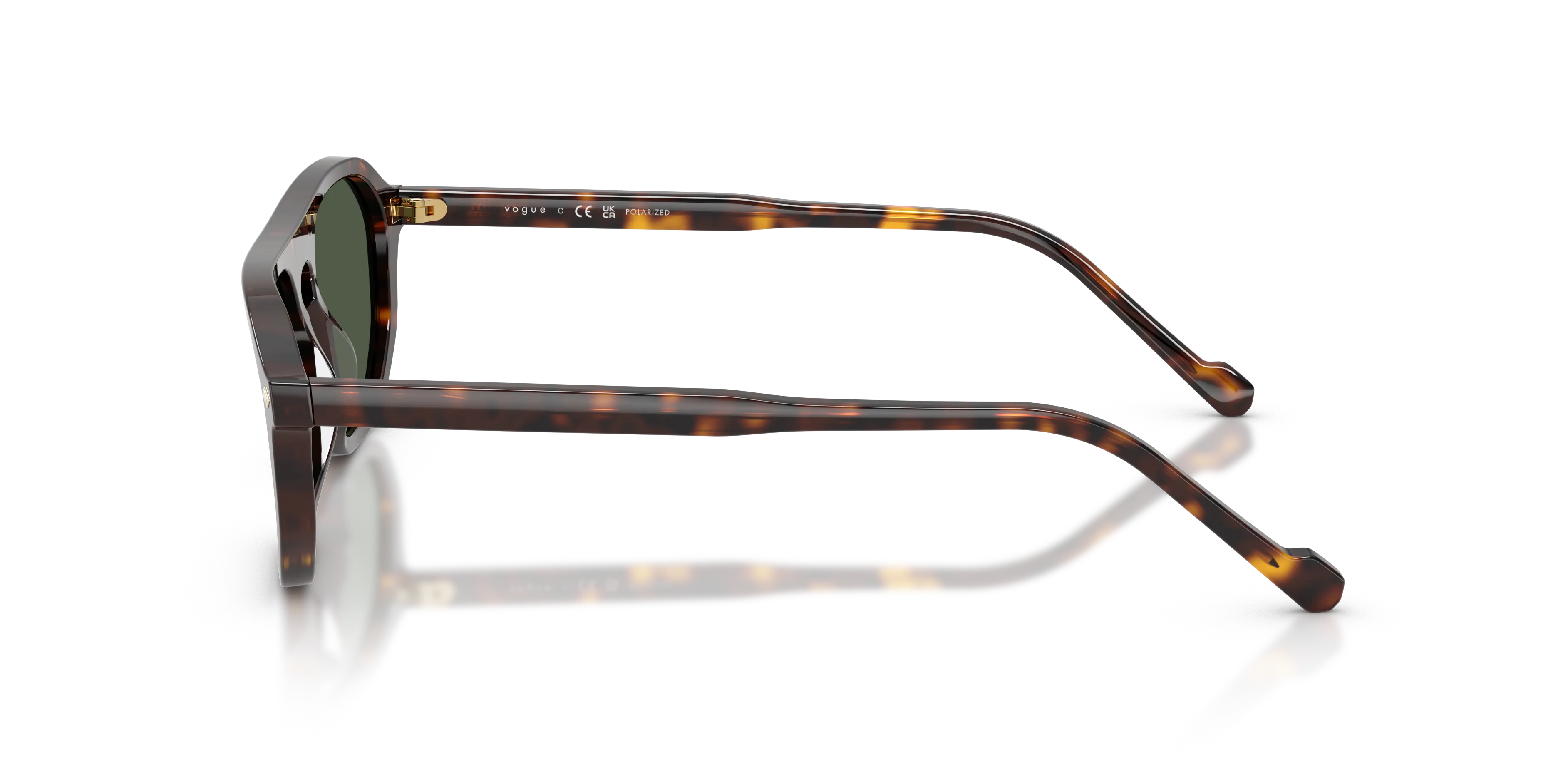 VOGUE EYEWEAR VO5752S W6569A Occhiali da sole Acetato Marrone Verde Pillow Polarizzata - immagine 4