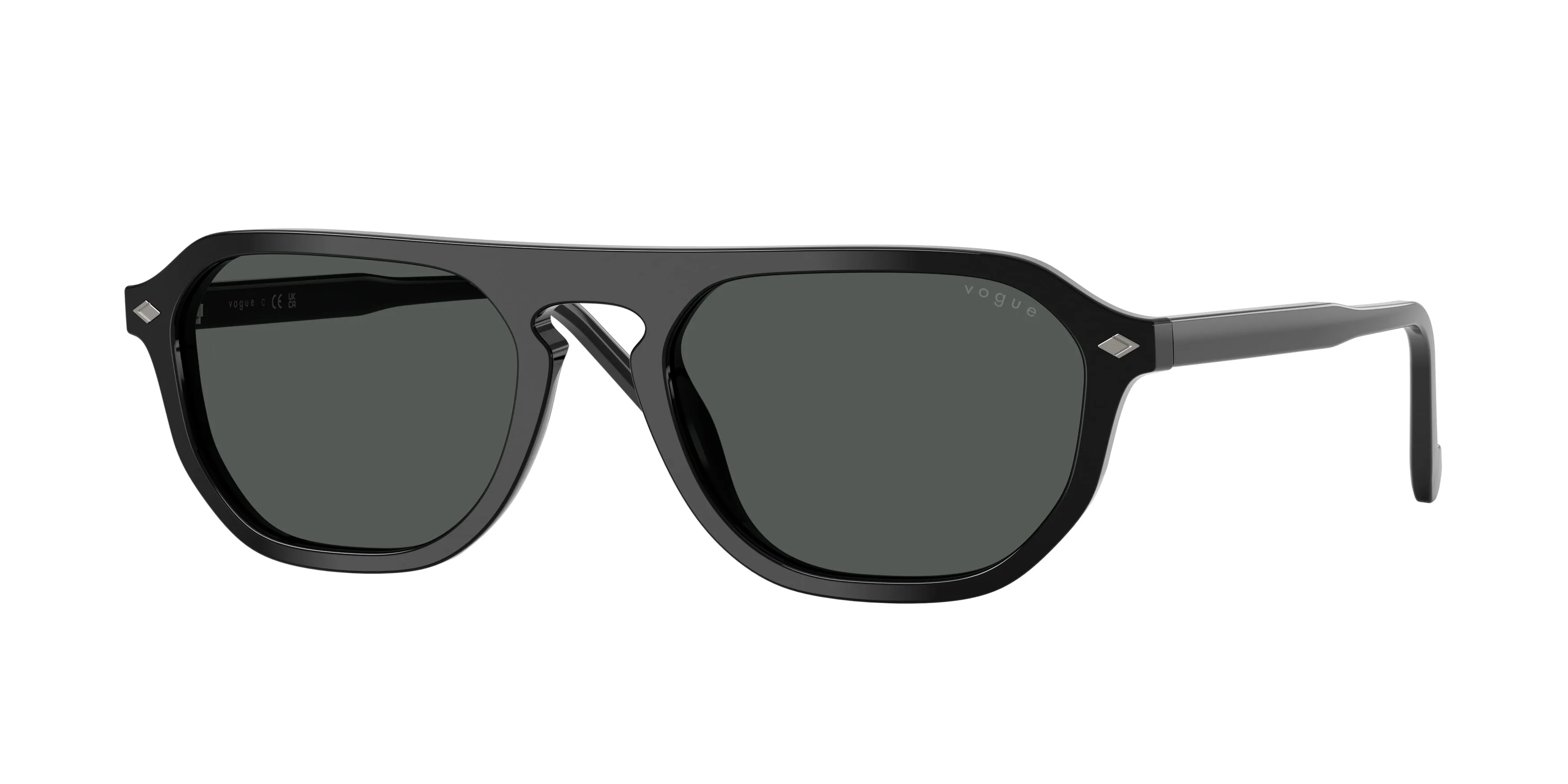 VOGUE EYEWEAR VO5752S W44/87 Occhiali da sole Acetato Nero Grigio Pillow Normale - immagine 1