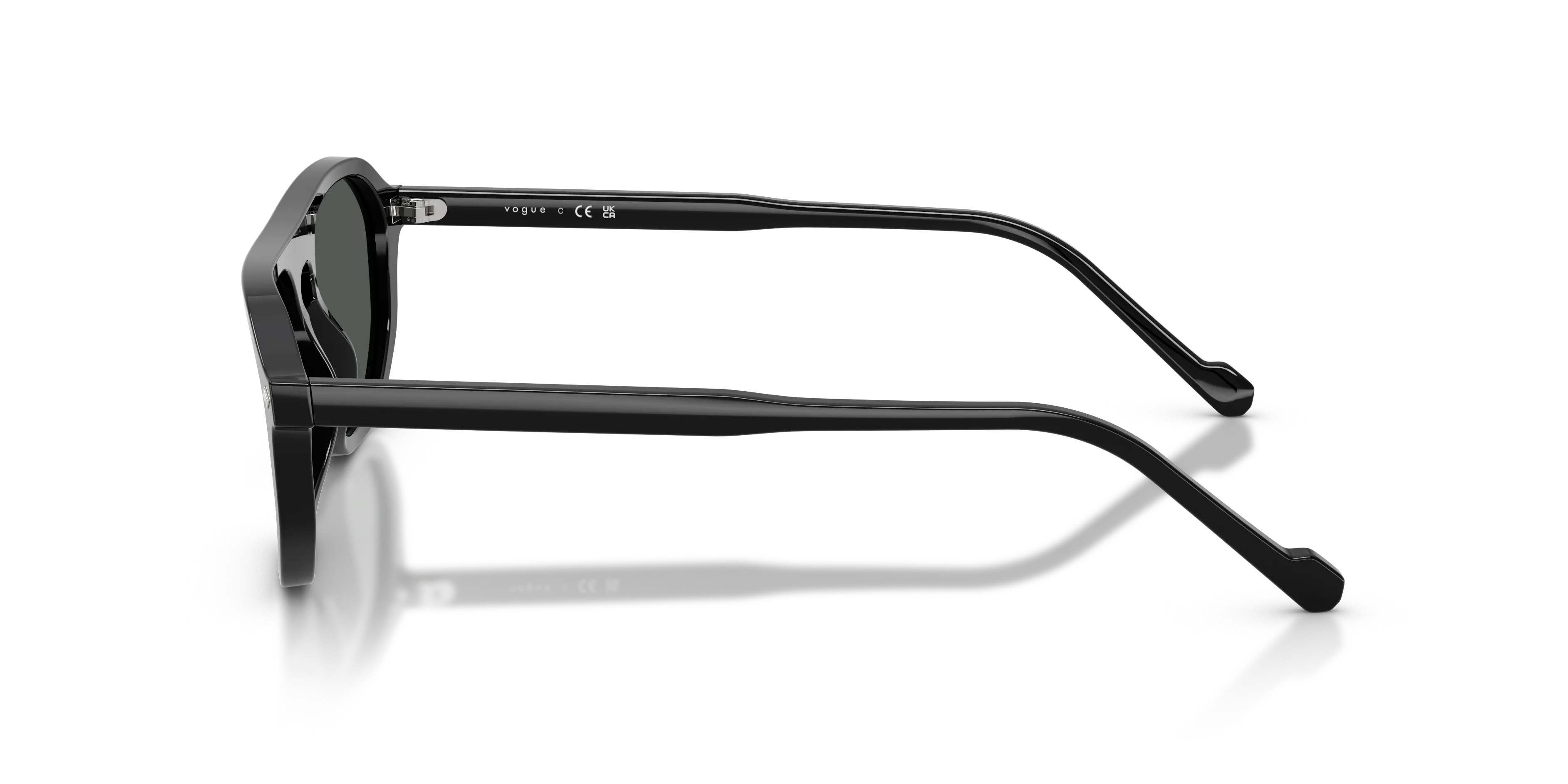 VOGUE EYEWEAR VO5752S W44/87 Occhiali da sole Acetato Nero Grigio Pillow Normale - immagine 4