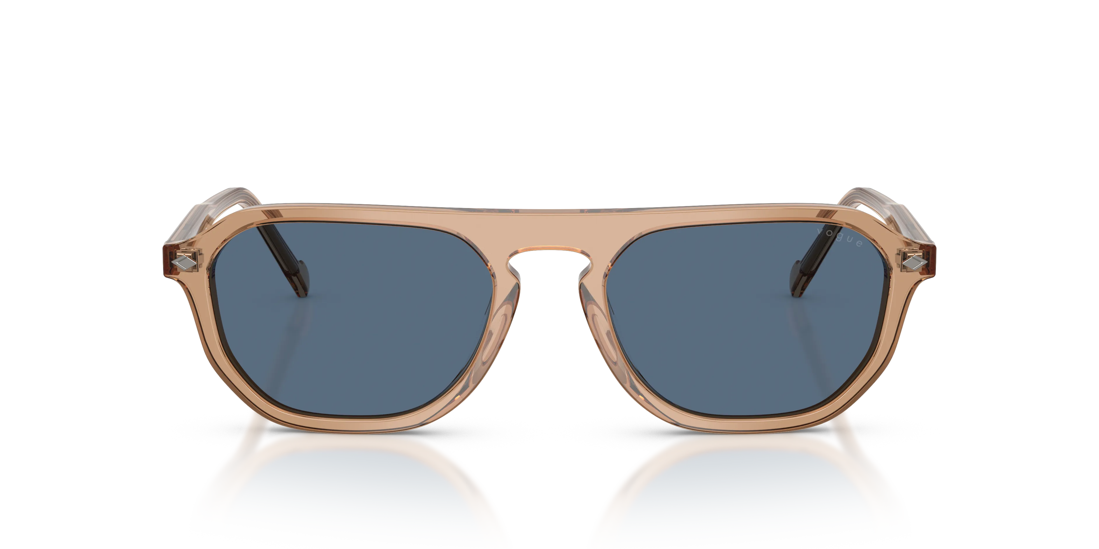 VOGUE EYEWEAR VO5752S 318980 Occhiali da sole Acetato Marrone Blu Pillow Normale - immagine 3