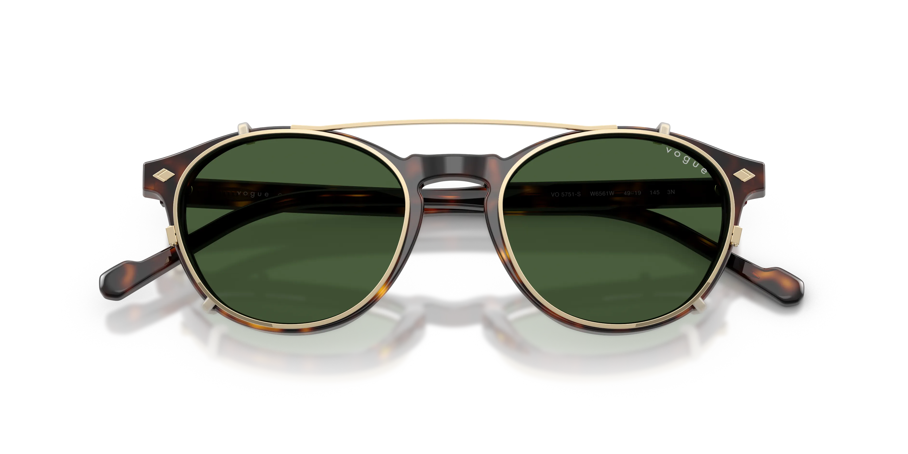 VOGUE EYEWEAR VO5751S W6561W Occhiali da sole Acetato Marrone Trasparente Pantos Normale - immagine 2