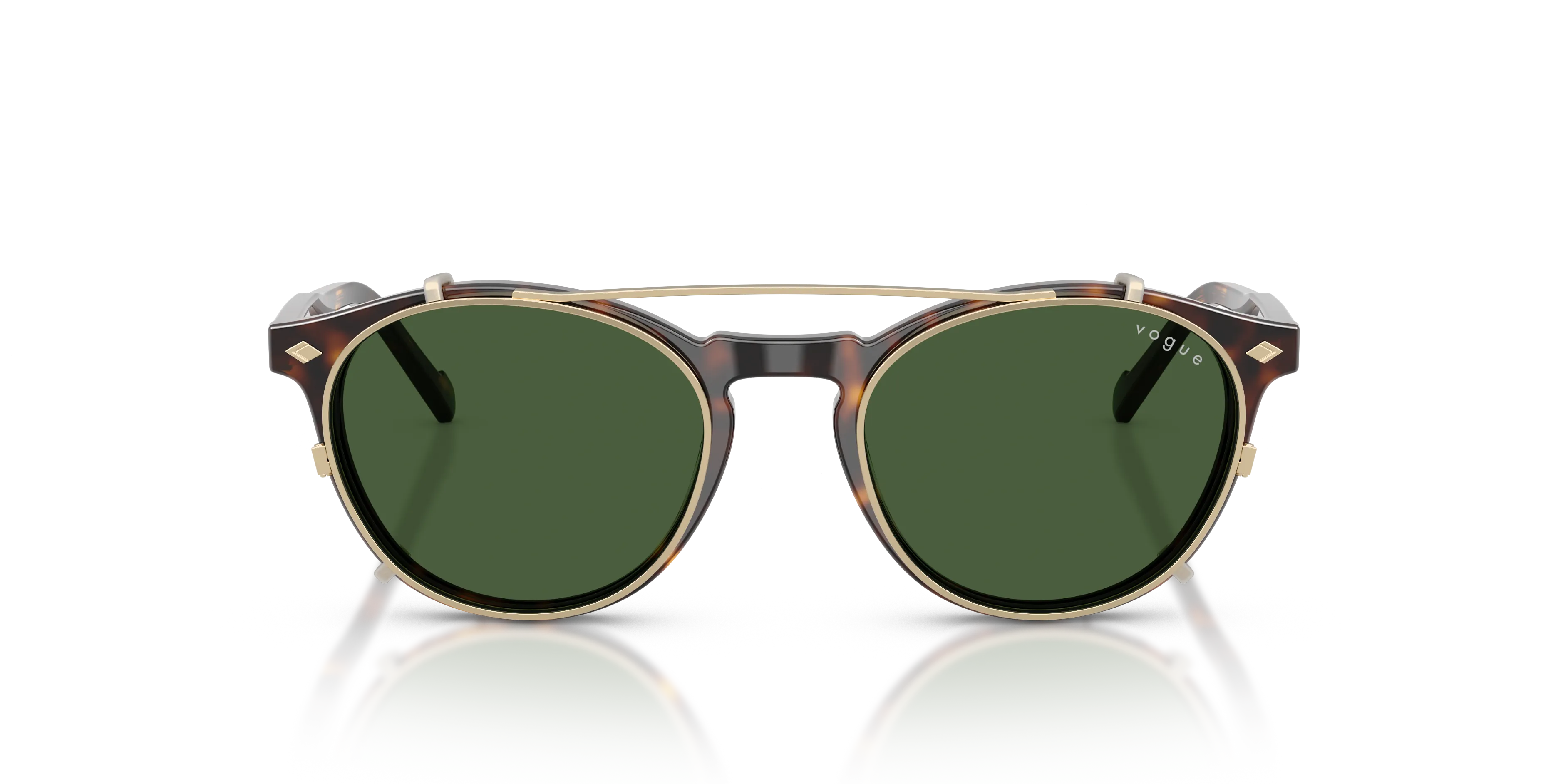 VOGUE EYEWEAR VO5751S W6561W Occhiali da sole Acetato Marrone Trasparente Pantos Normale - immagine 3