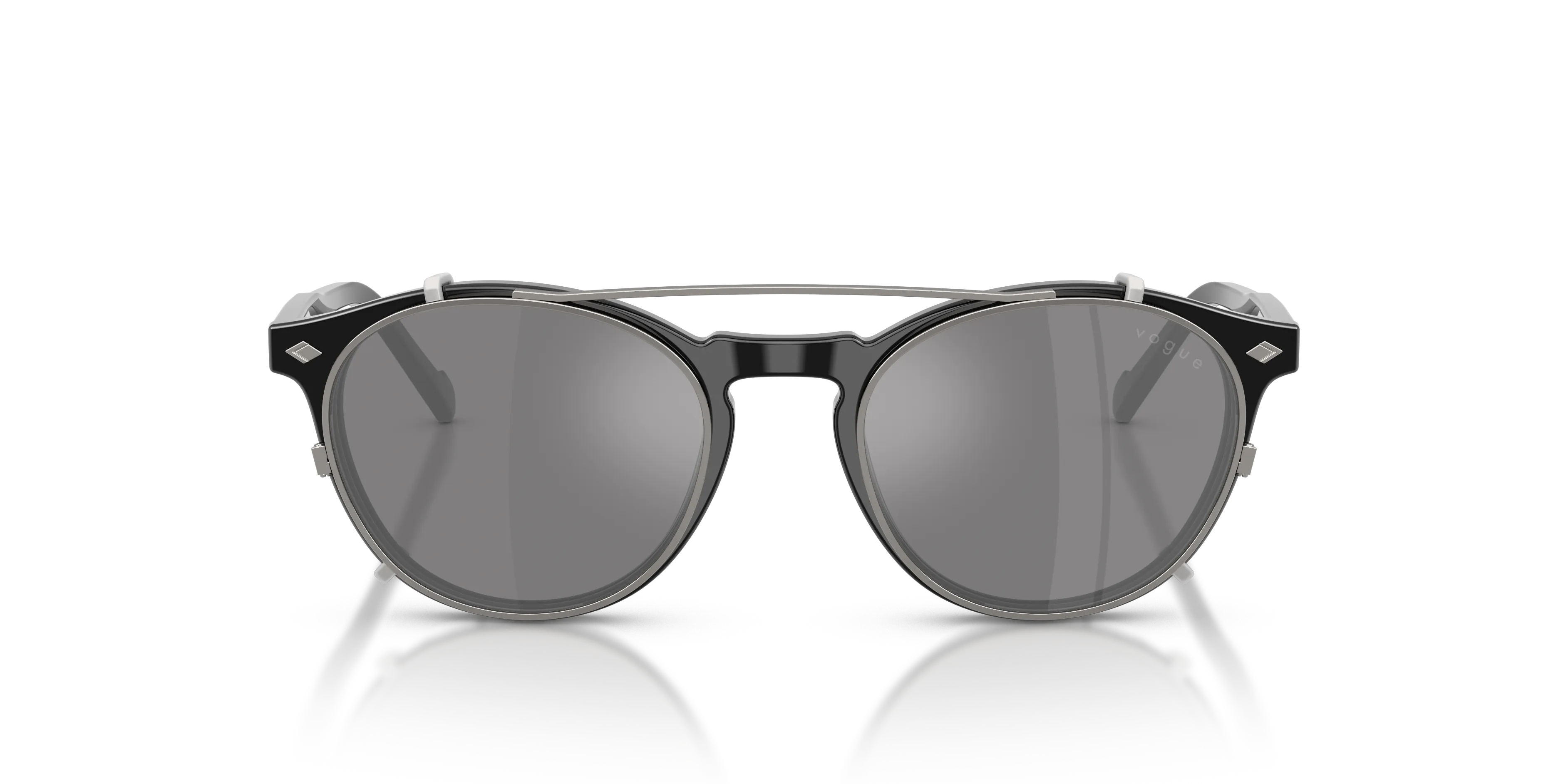 VOGUE EYEWEAR VO5751S W44/1W Occhiali da sole Acetato Nero Trasparente Pantos Normale - immagine 3