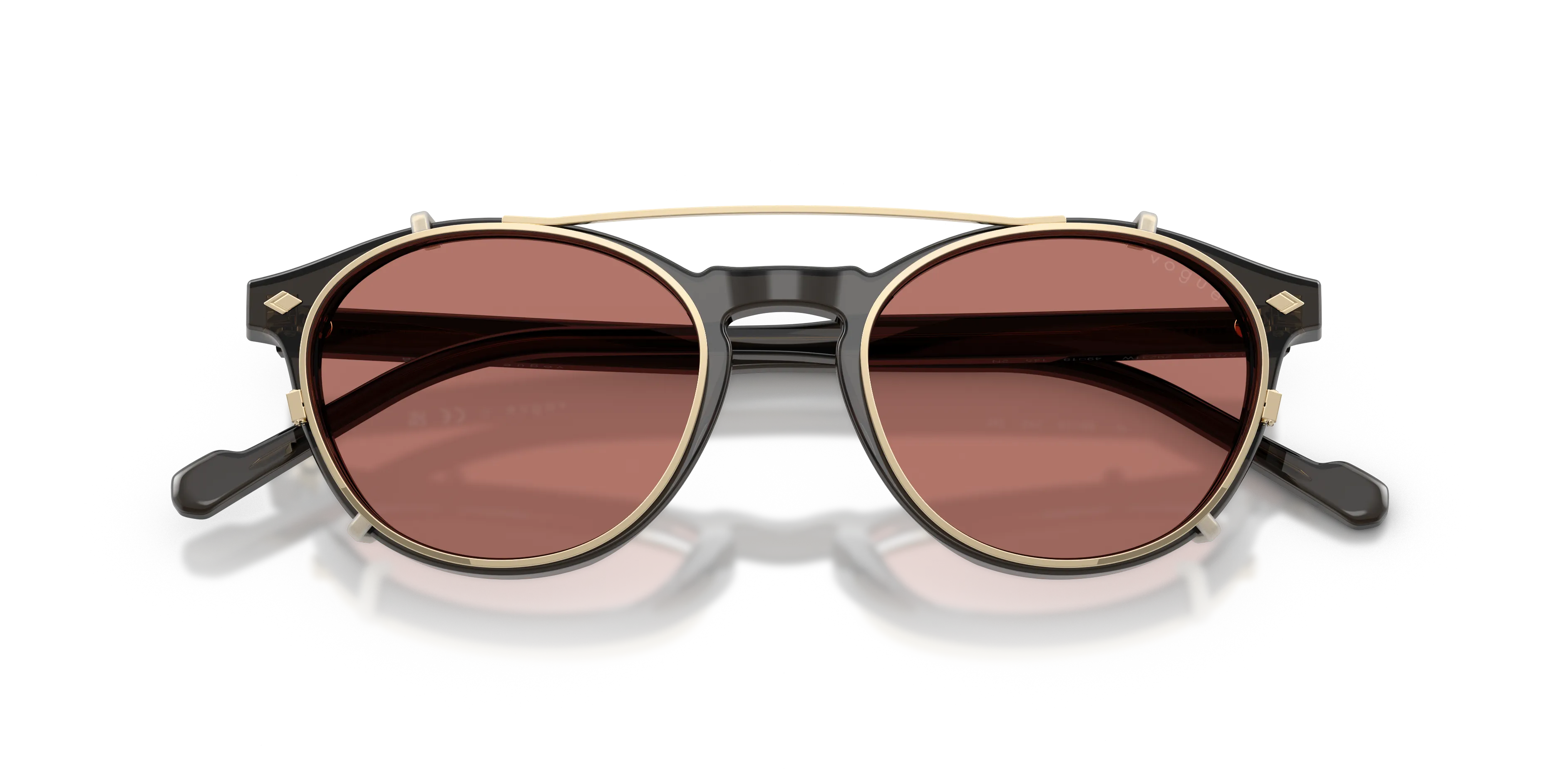 VOGUE EYEWEAR VO5751S 29231W Occhiali da sole Acetato Grigio Trasparente Pantos Normale - immagine 2