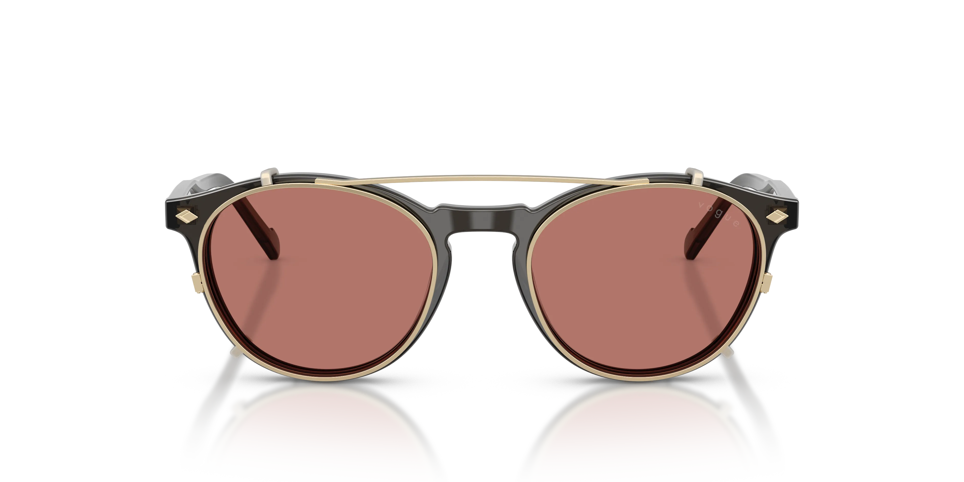 VOGUE EYEWEAR VO5751S 29231W Occhiali da sole Acetato Grigio Trasparente Pantos Normale - immagine 3