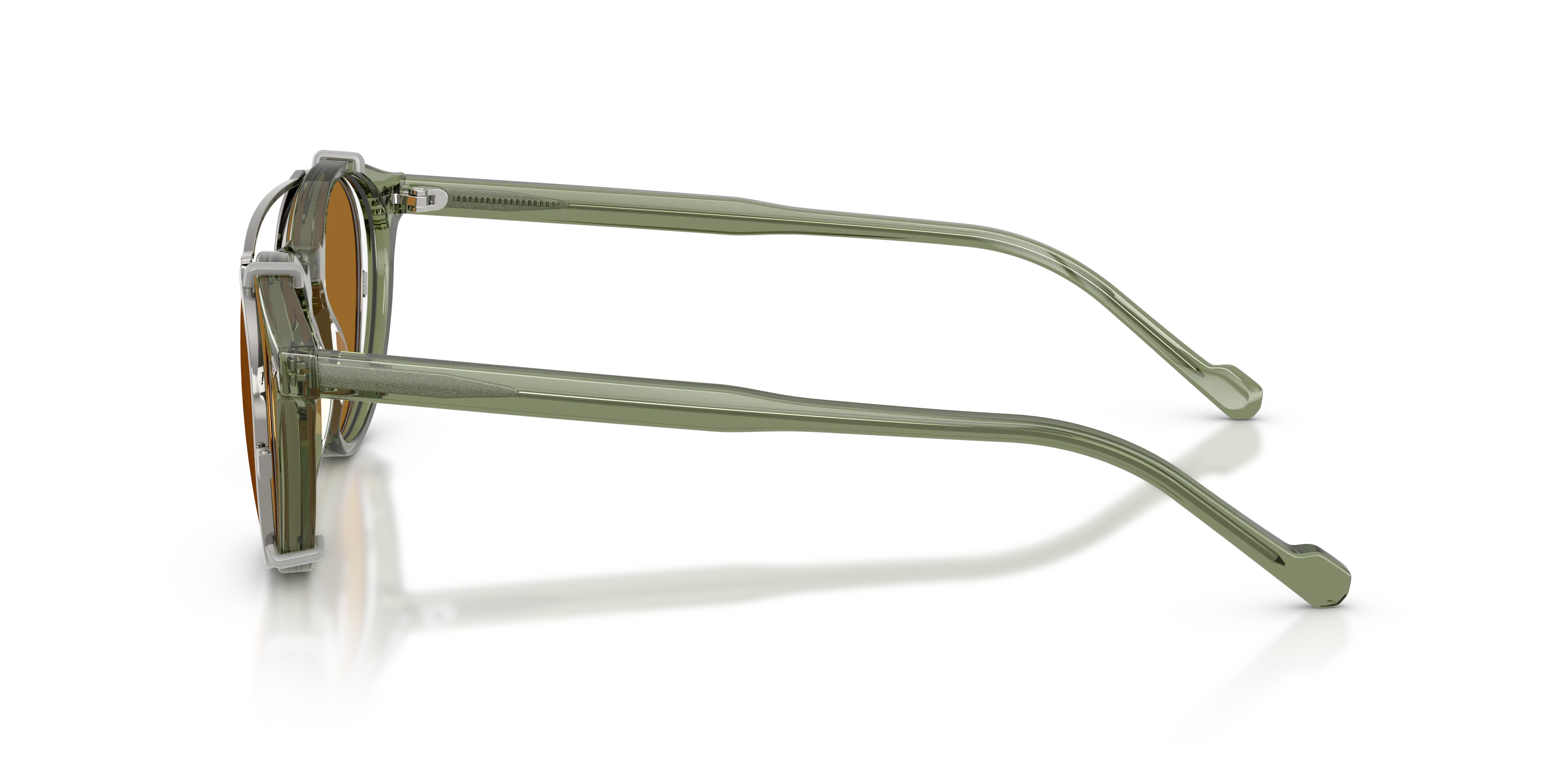 VOGUE EYEWEAR VO5751S 28211W Occhiali da sole Acetato Verde Trasparente Pantos Normale - immagine 4