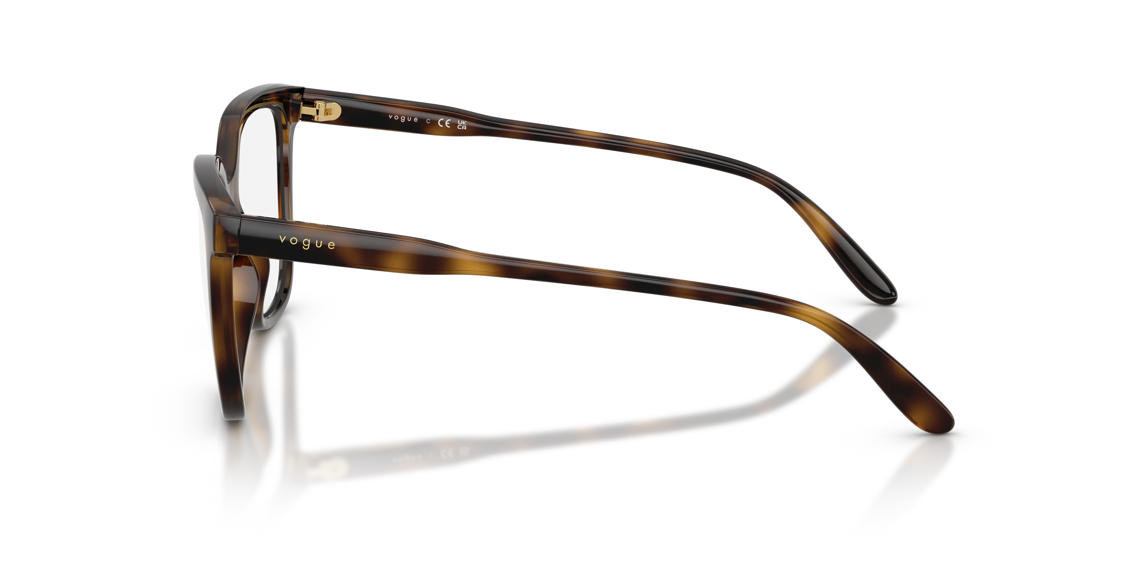 VOGUE EYEWEAR VO5750 W656 Montature da vista Nylon Marrone Trasparente Squadrata Normale - immagine 4