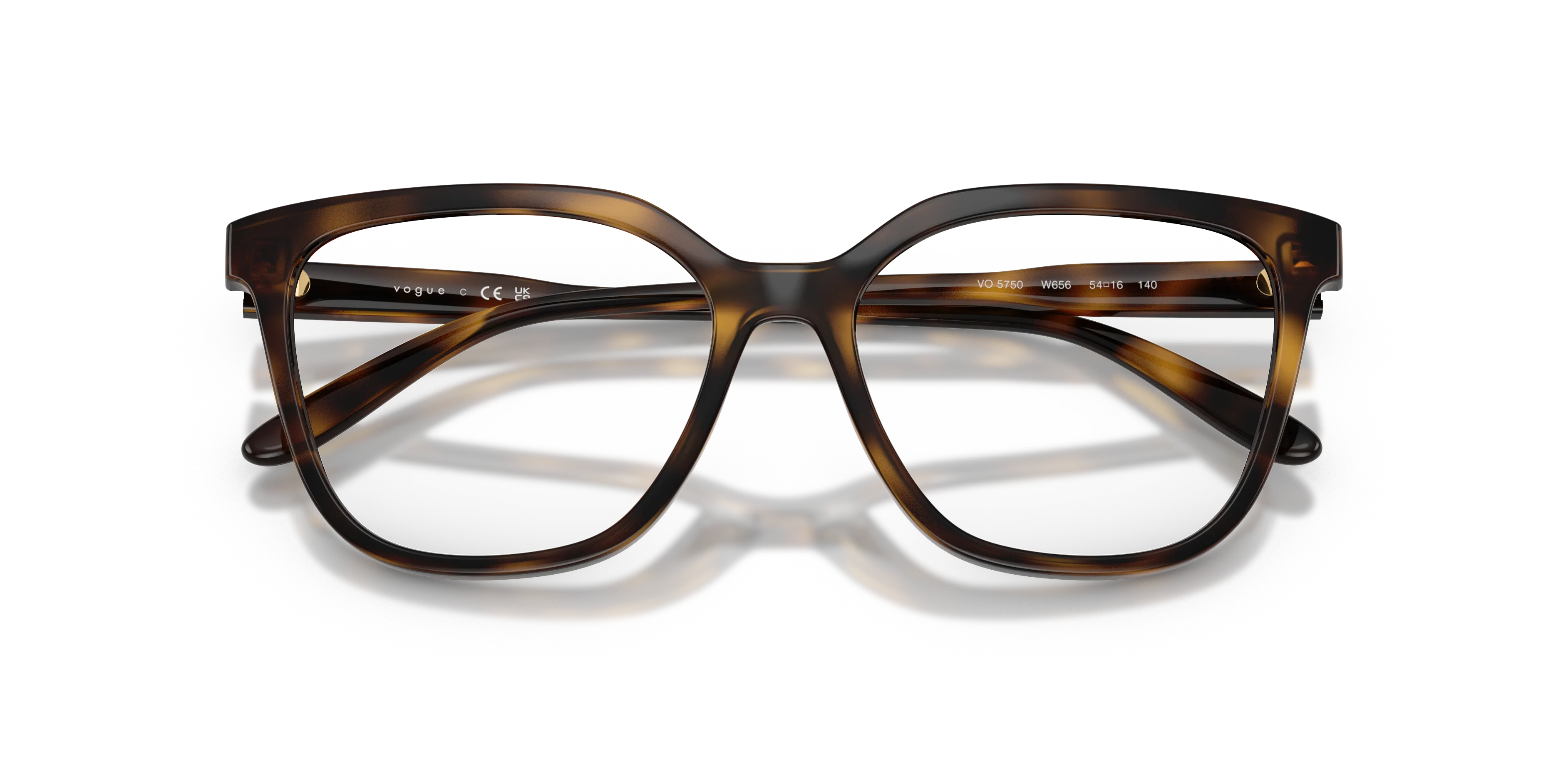 VOGUE EYEWEAR VO5750 W656 Montature da vista Nylon Marrone Trasparente Squadrata Normale - immagine 2