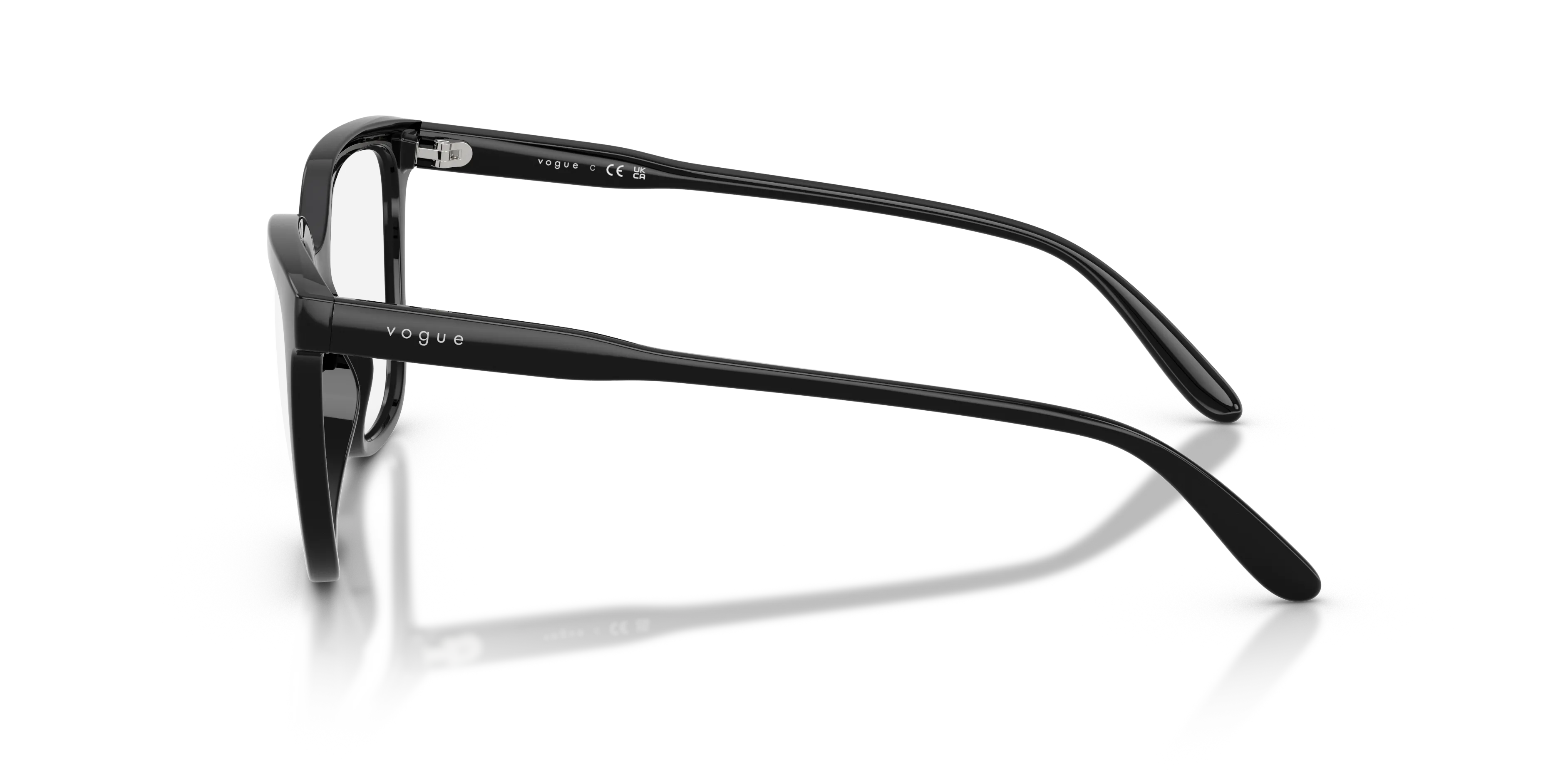 VOGUE EYEWEAR VO5750 W44 Montature da vista Nylon Nero Trasparente Squadrata Normale - immagine 4
