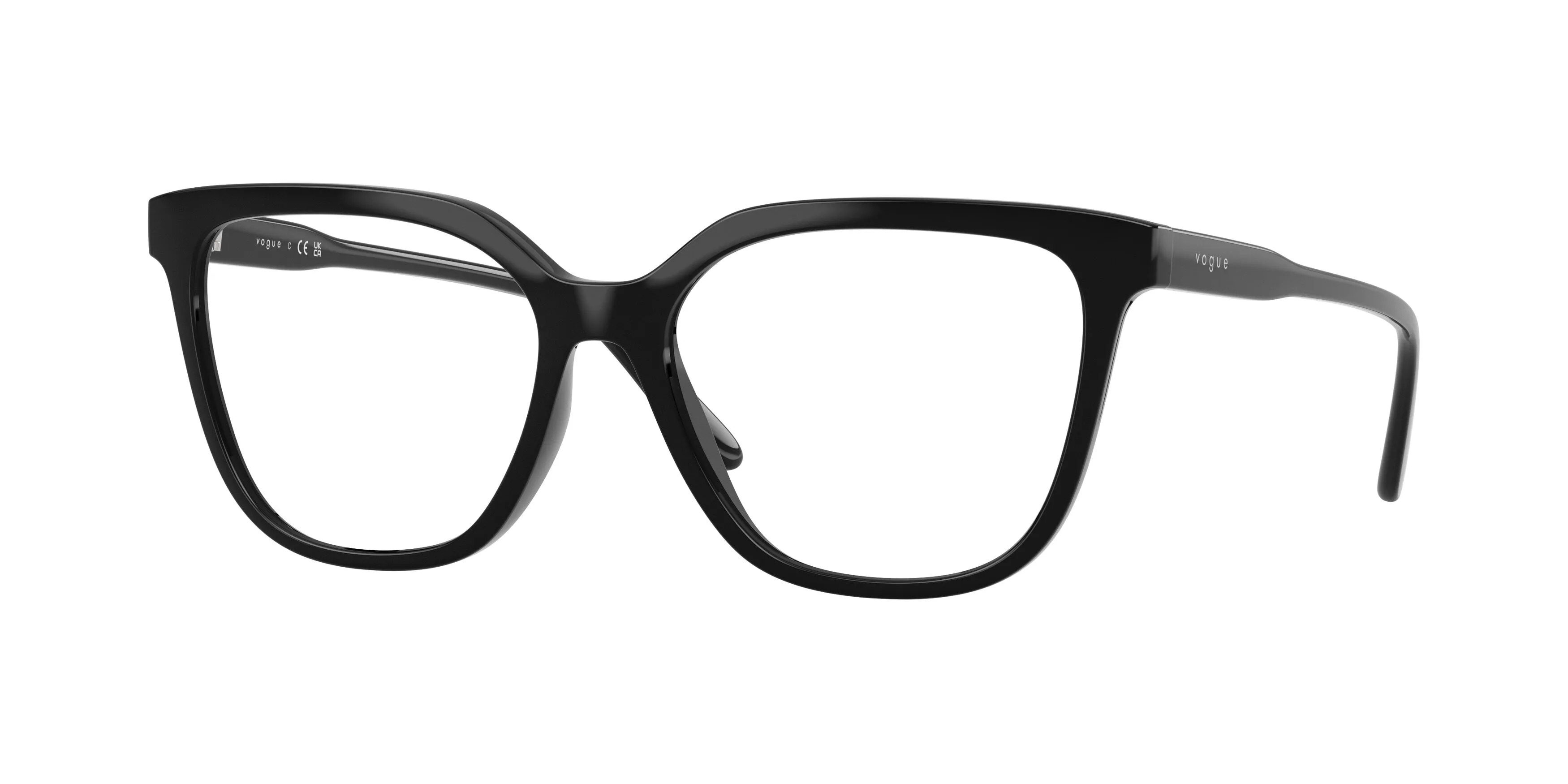 VOGUE EYEWEAR VO5750 W44 Montature da vista Nylon Nero Trasparente Squadrata Normale - immagine 1